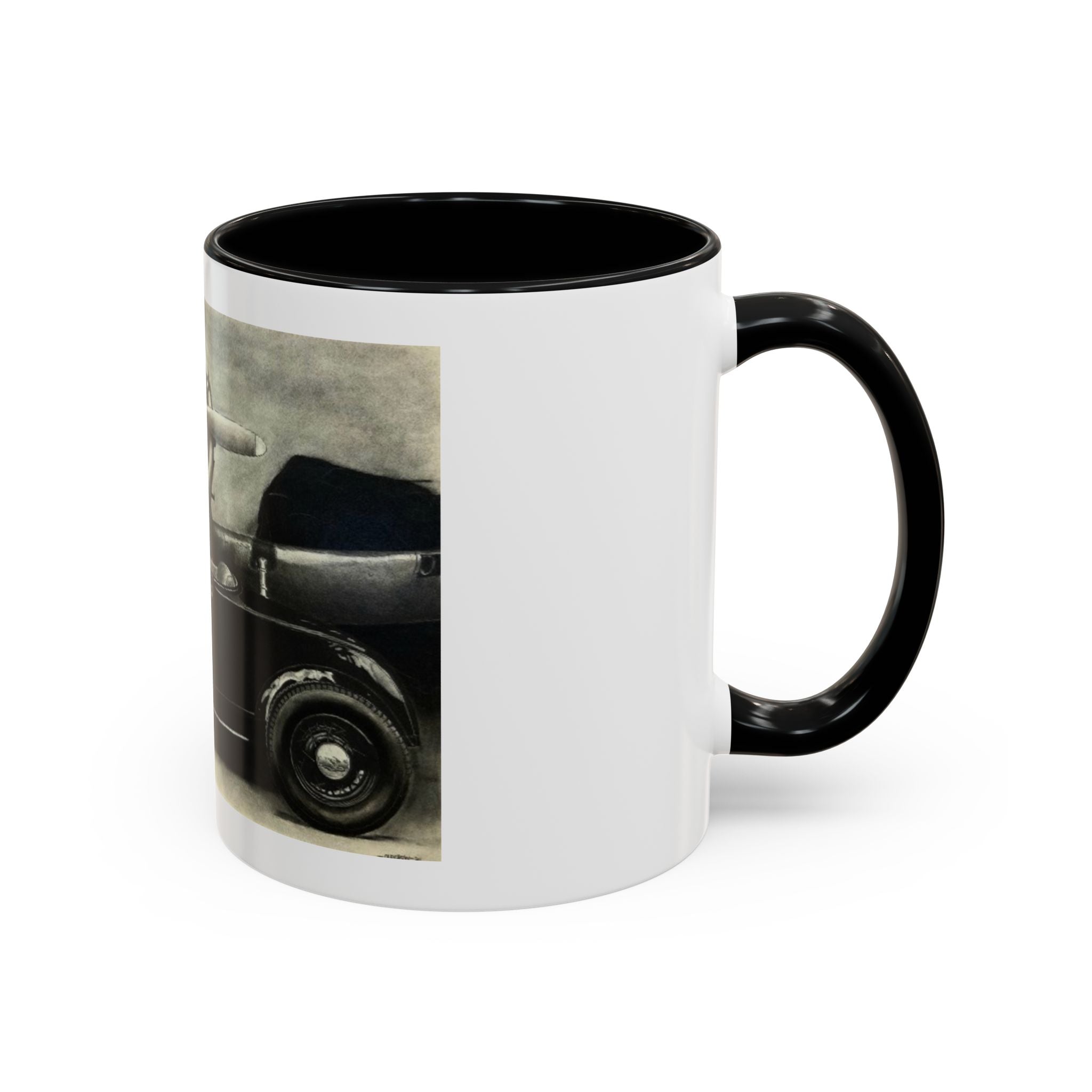 Vintage Airplane Accent Coffee Mug