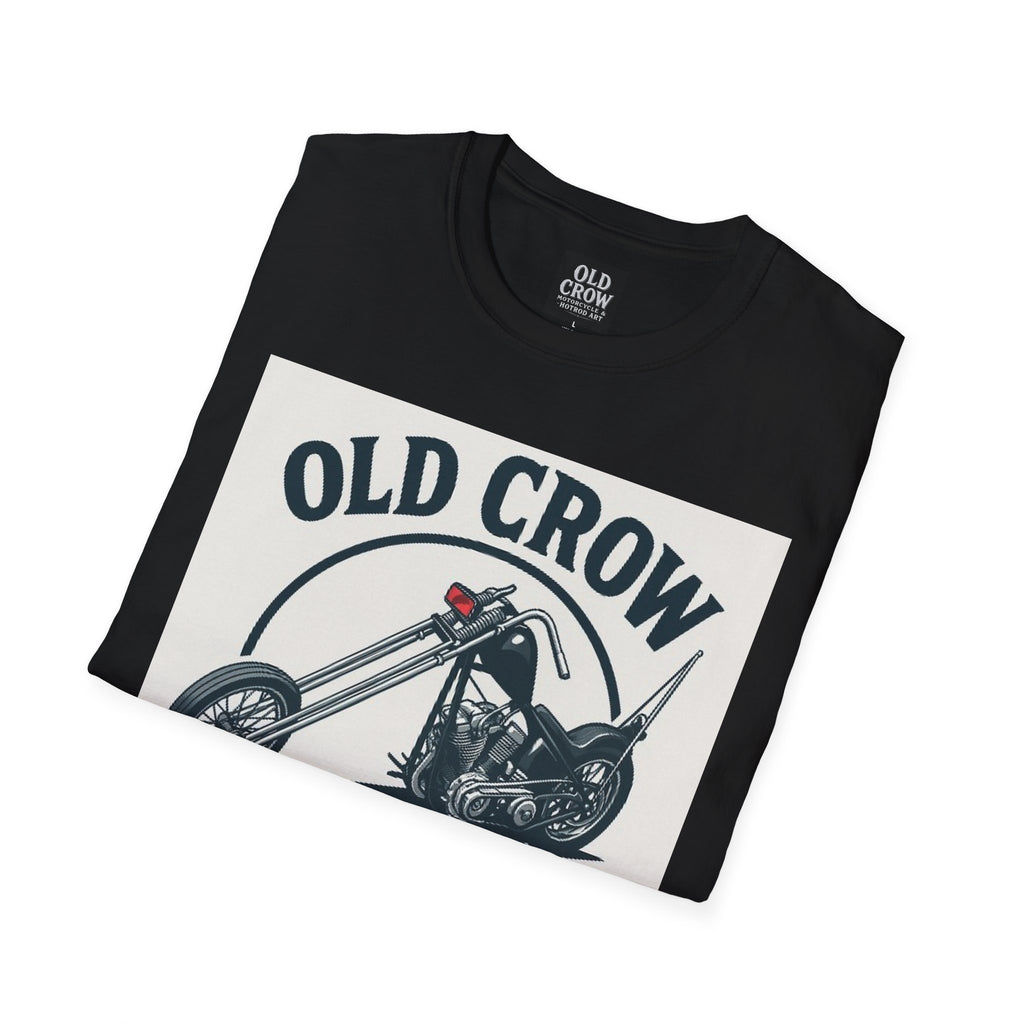 Old Crow Long Fork Chopper Sticker T-Shirt