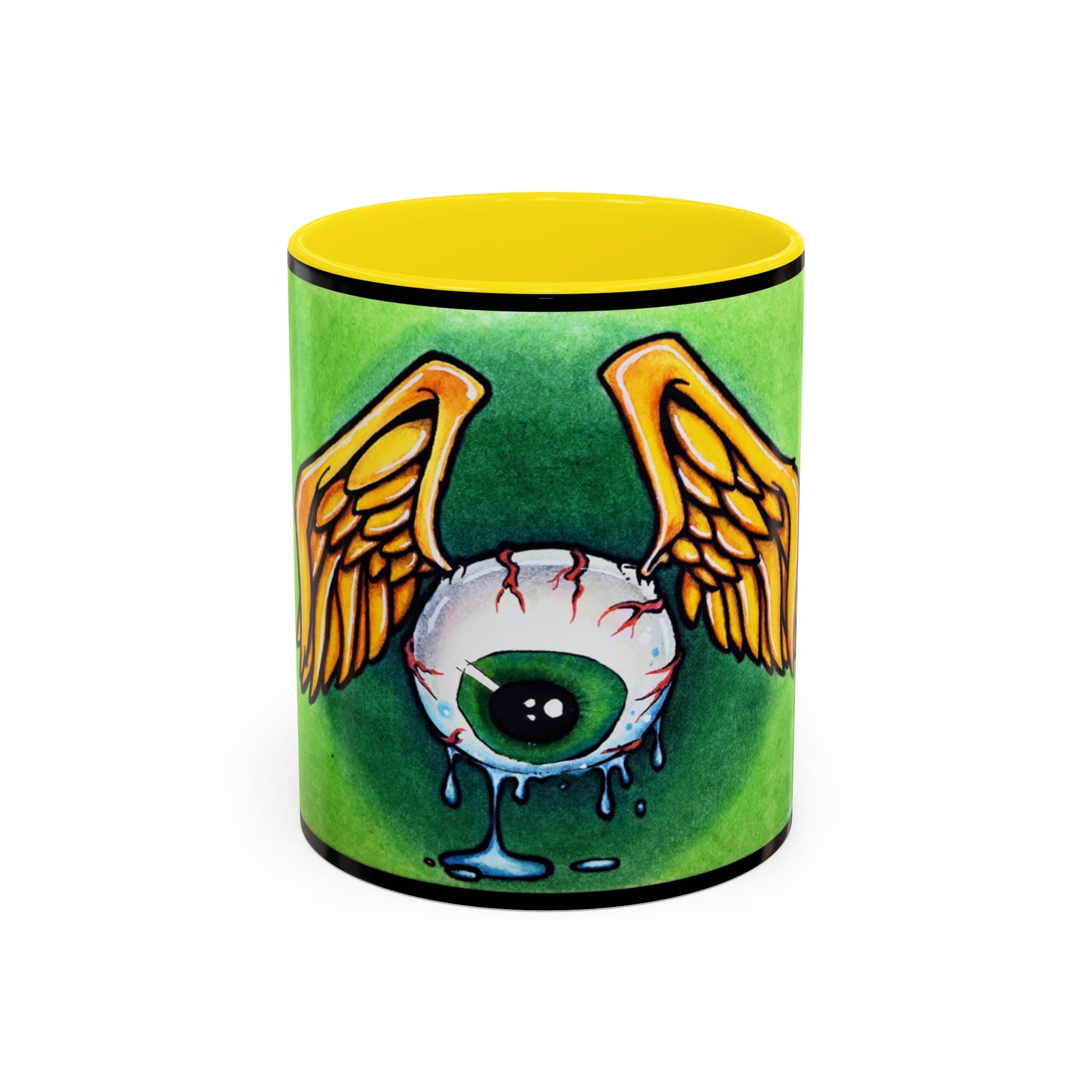 28 Whimsical Gothic Winged Eye Coffee Mug