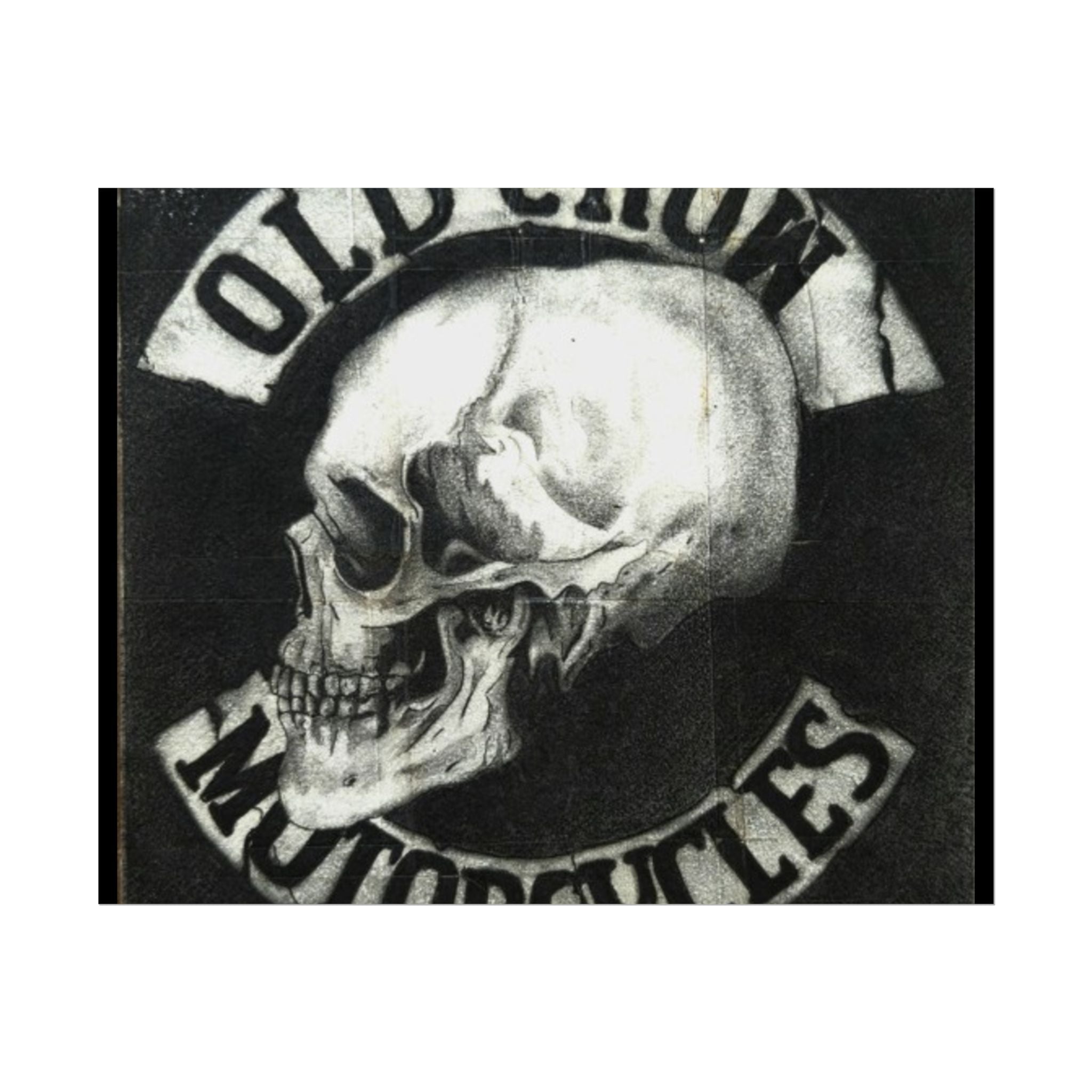 Vintage Motorcycle Skull Rolled Posters