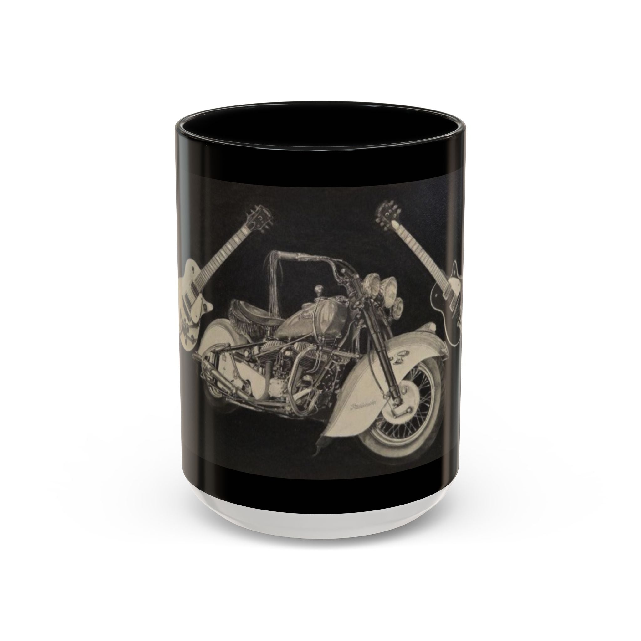 15 Vintage Motorcycle & Guitar Coffee Mug