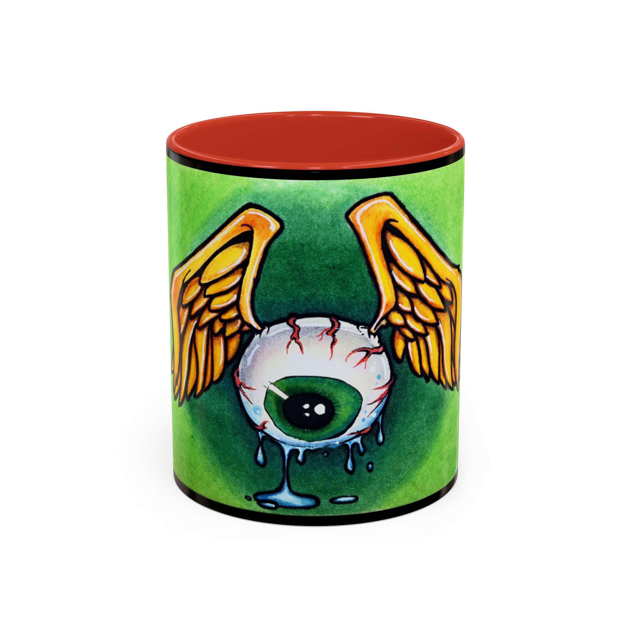 28 Whimsical Gothic Winged Eye Coffee Mug