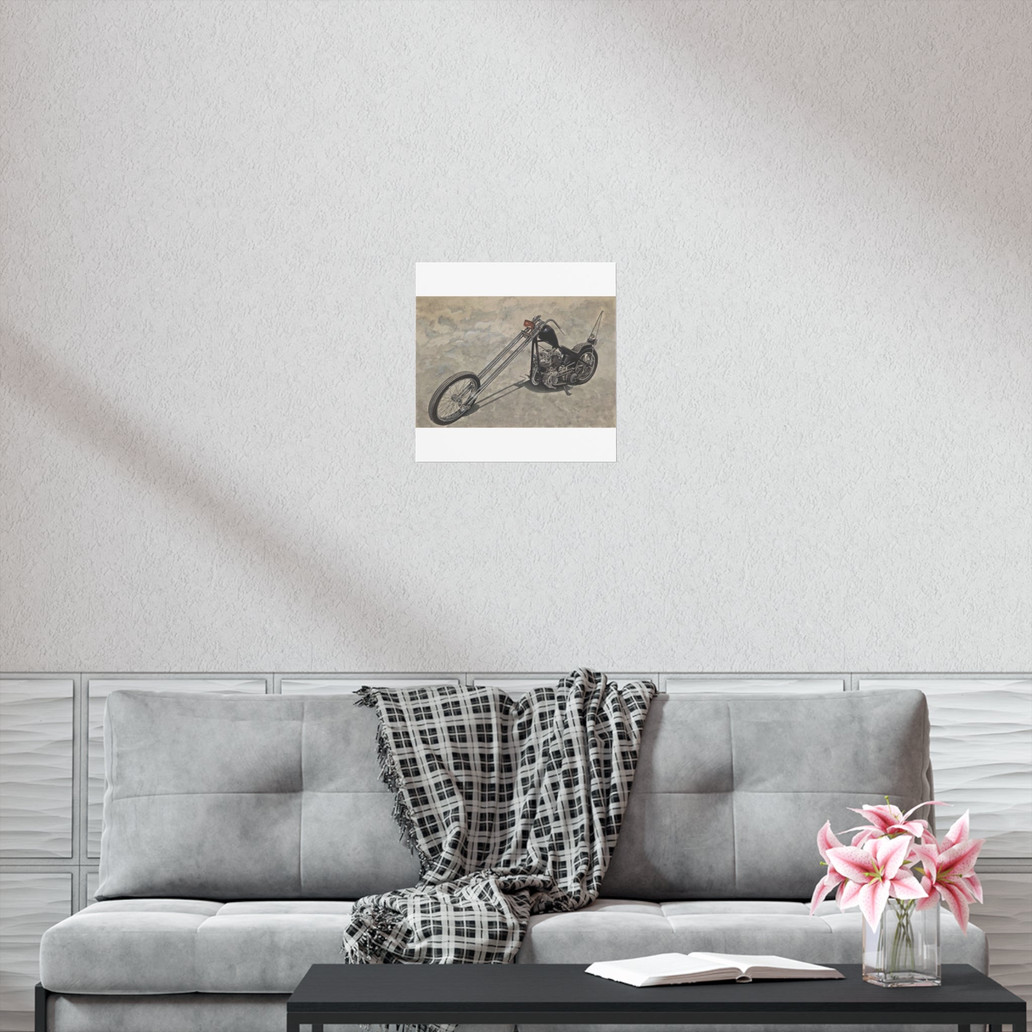 Forked Lightning Motorcycle Poster