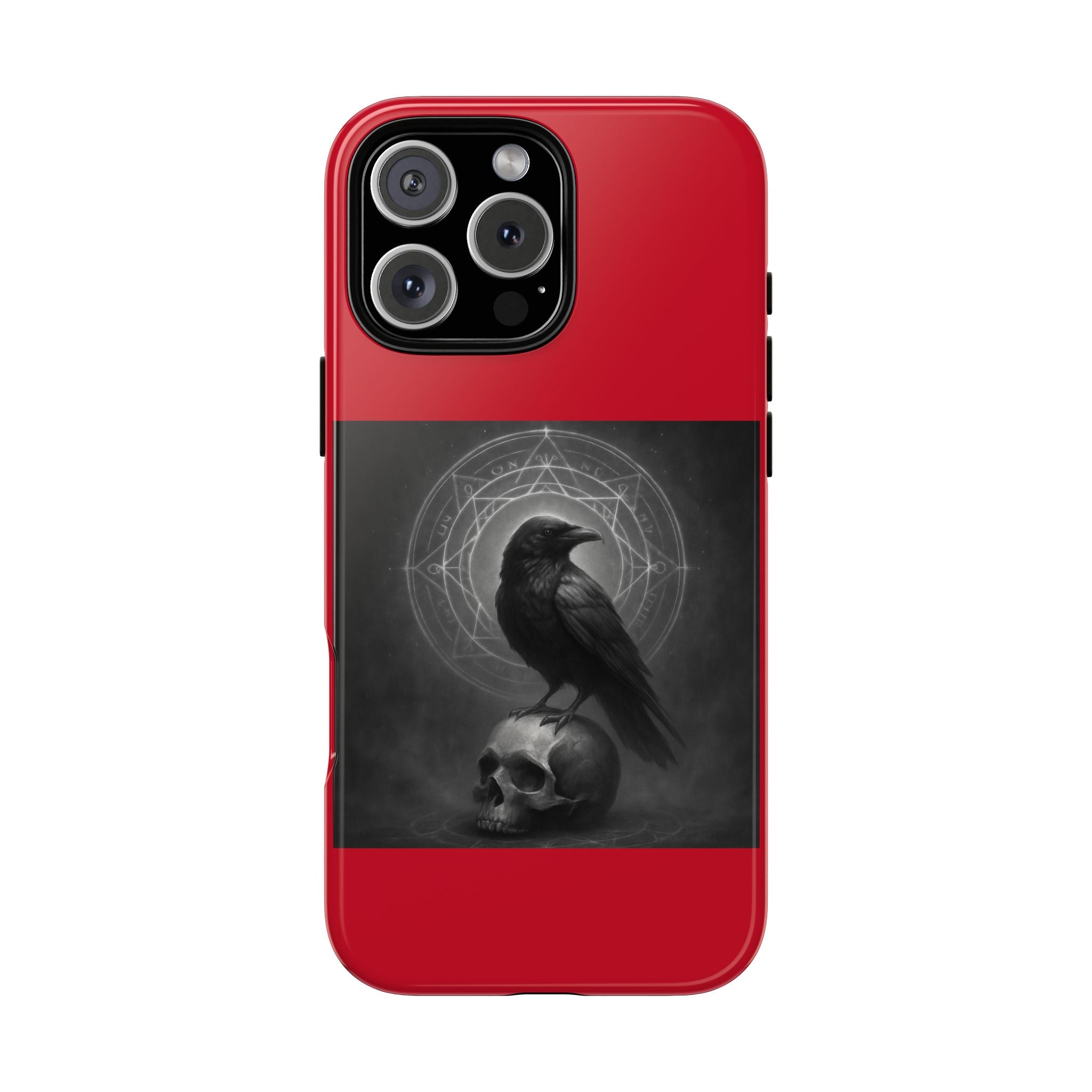 Occult Raven Sigil & Skull Art Cases
