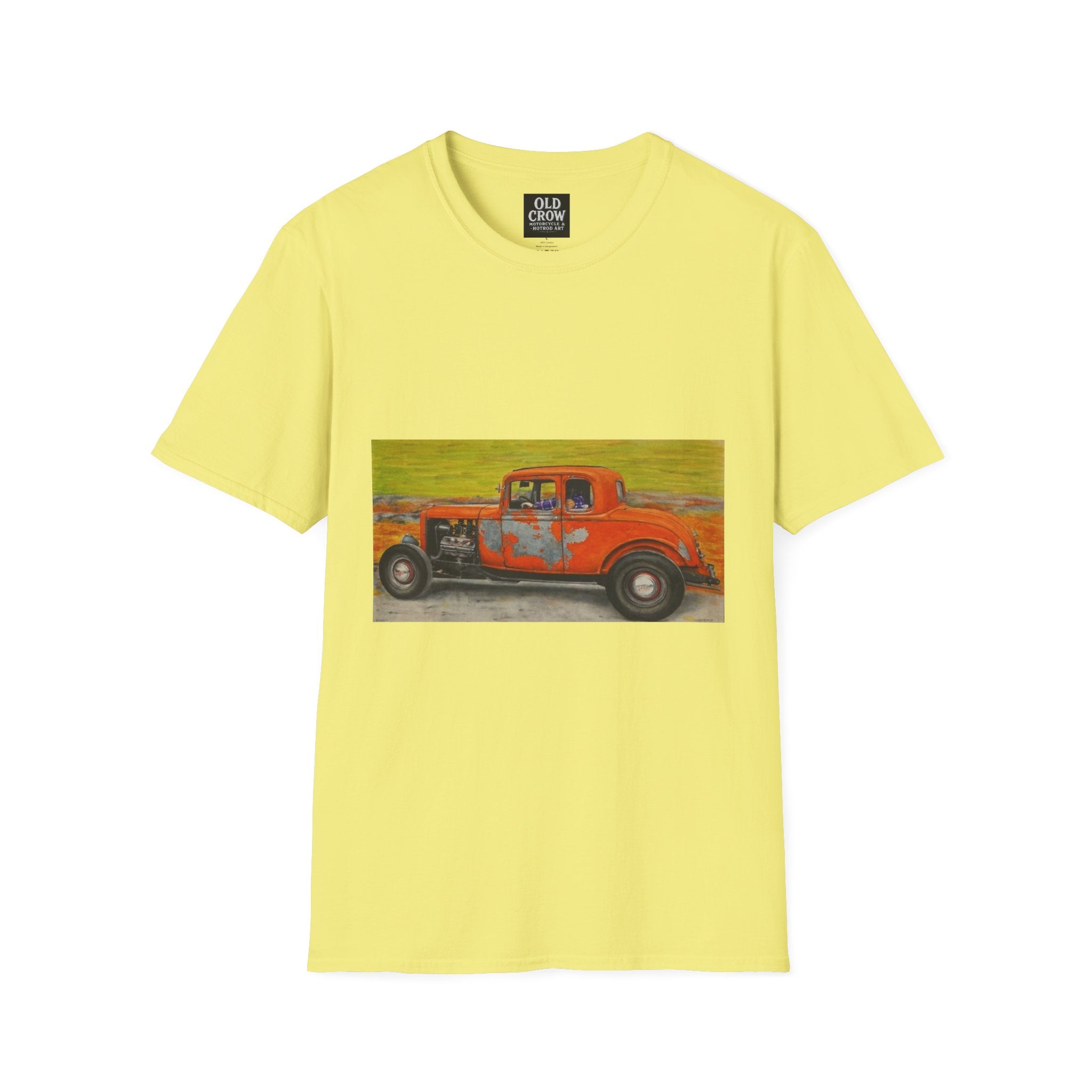 Vintage Hotrod in Motion Softstyle T-Shirt, " Book'n"