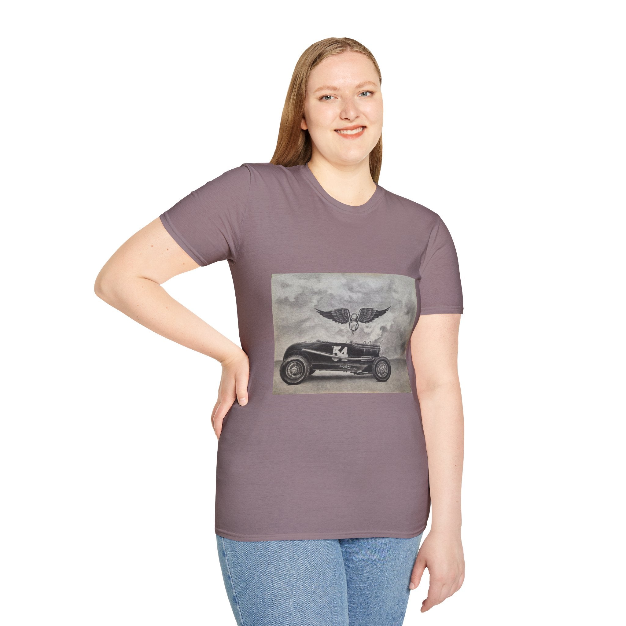 Hotrod Racer No. 54 Softstyle T-Shirt