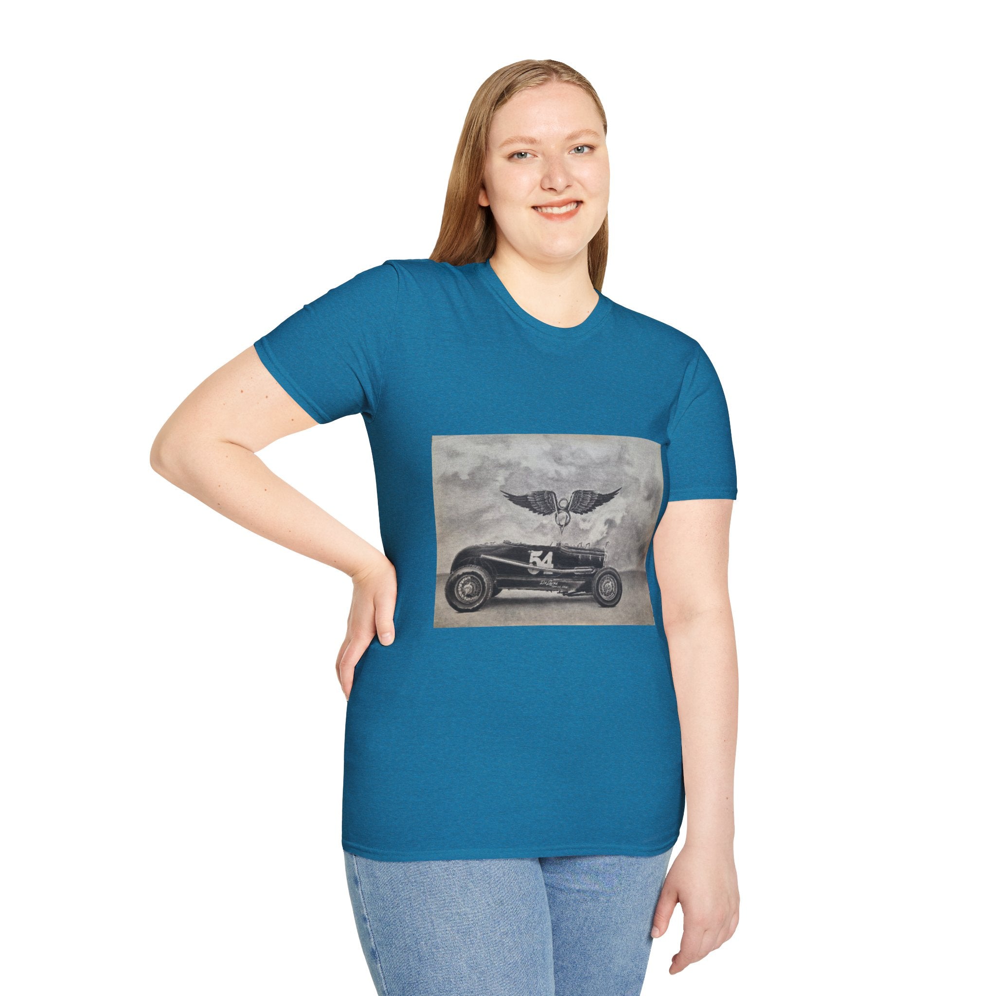 Hotrod Racer No. 54 Softstyle T-Shirt