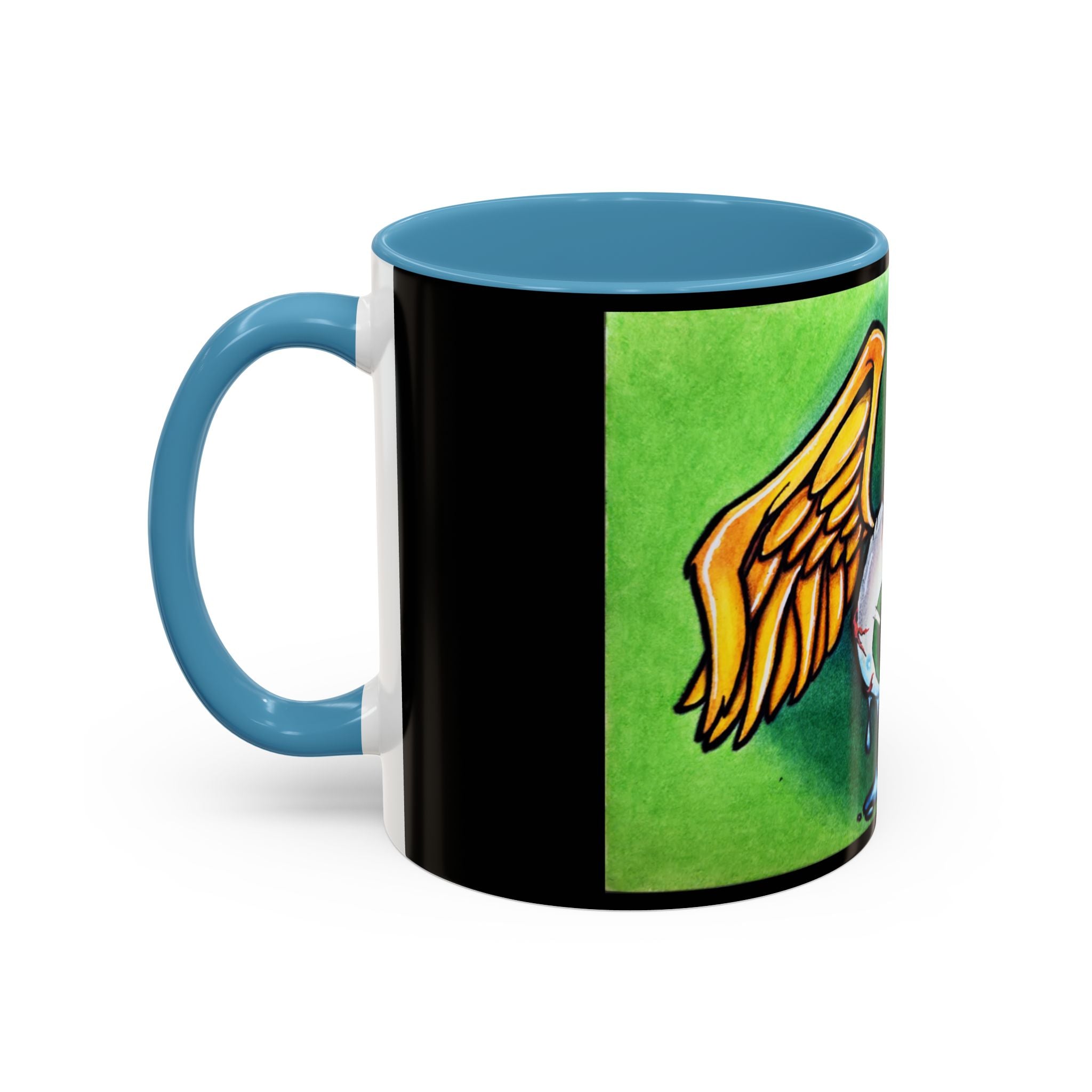28 Whimsical Gothic Winged Eye Coffee Mug