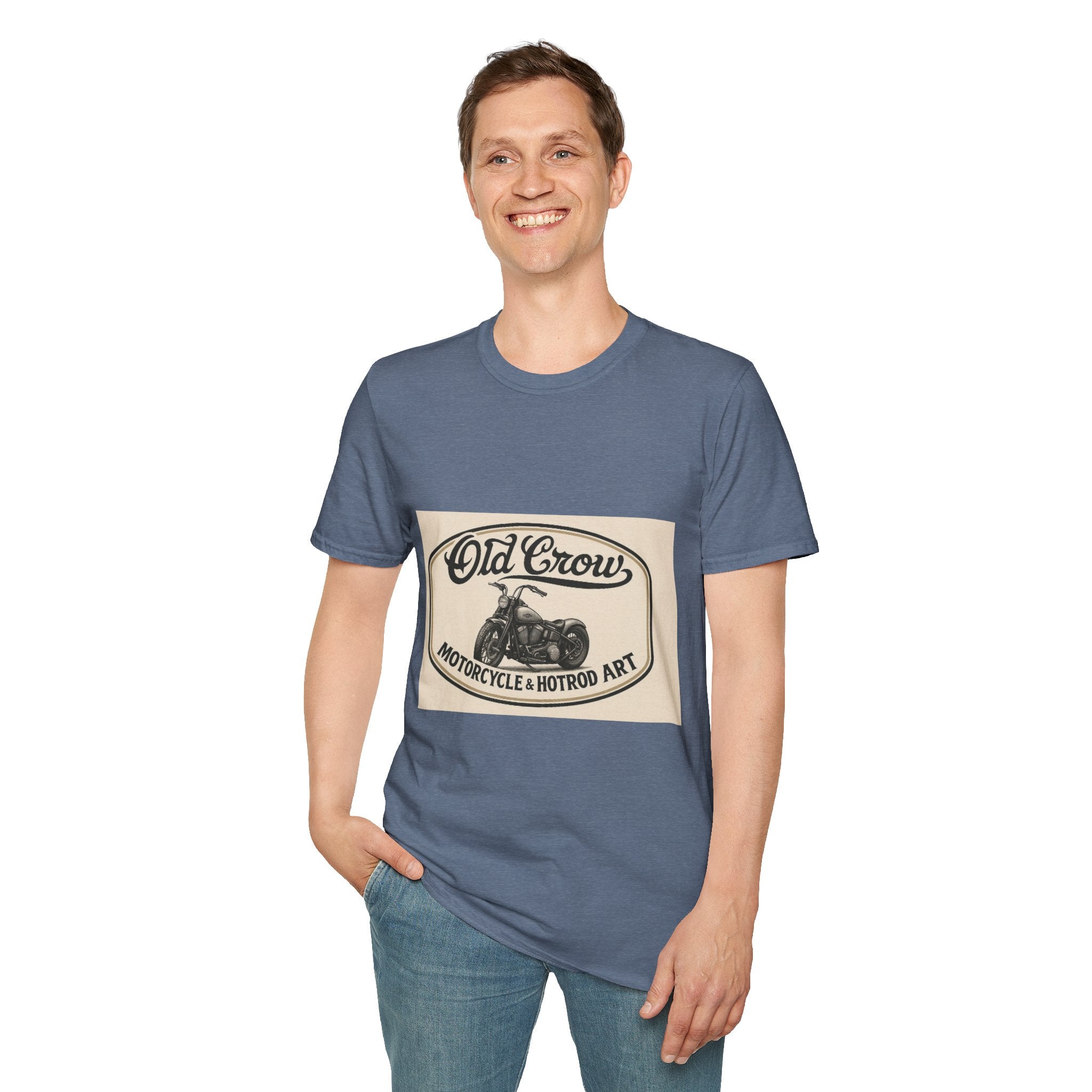 Retro Biker Life Old Crow Shop Sign T-Shirt