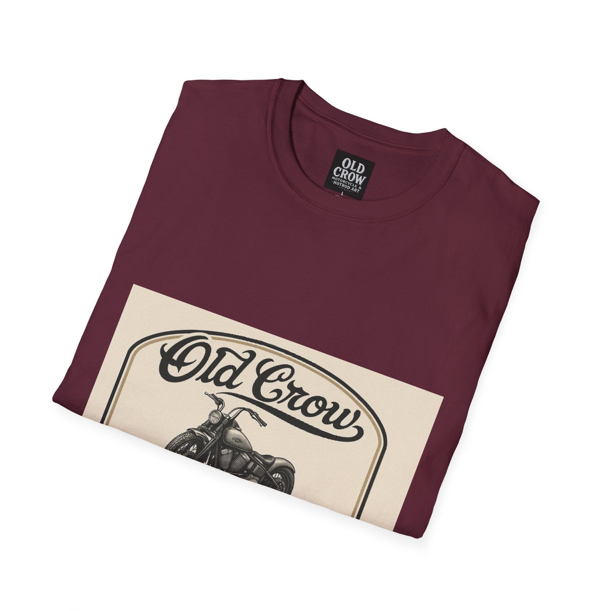 Retro Biker Life Old Crow Shop Sign T-Shirt