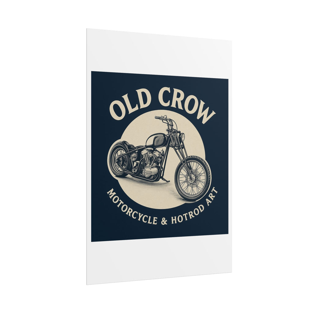 Old Crow Rolled Poster, Retro Wall Decor