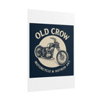 Old Crow Rolled Poster, Retro Wall Decor