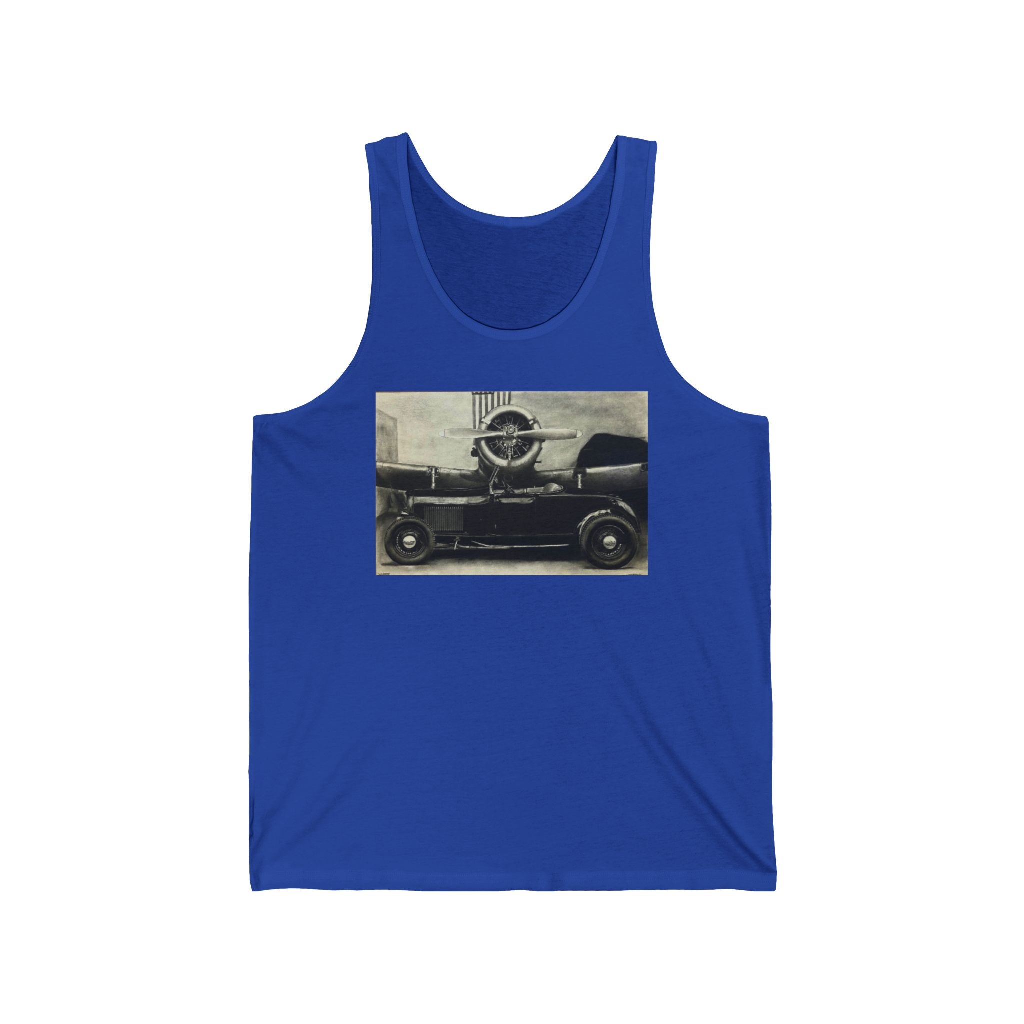 Vintage Speed Meets Sky Power Tank