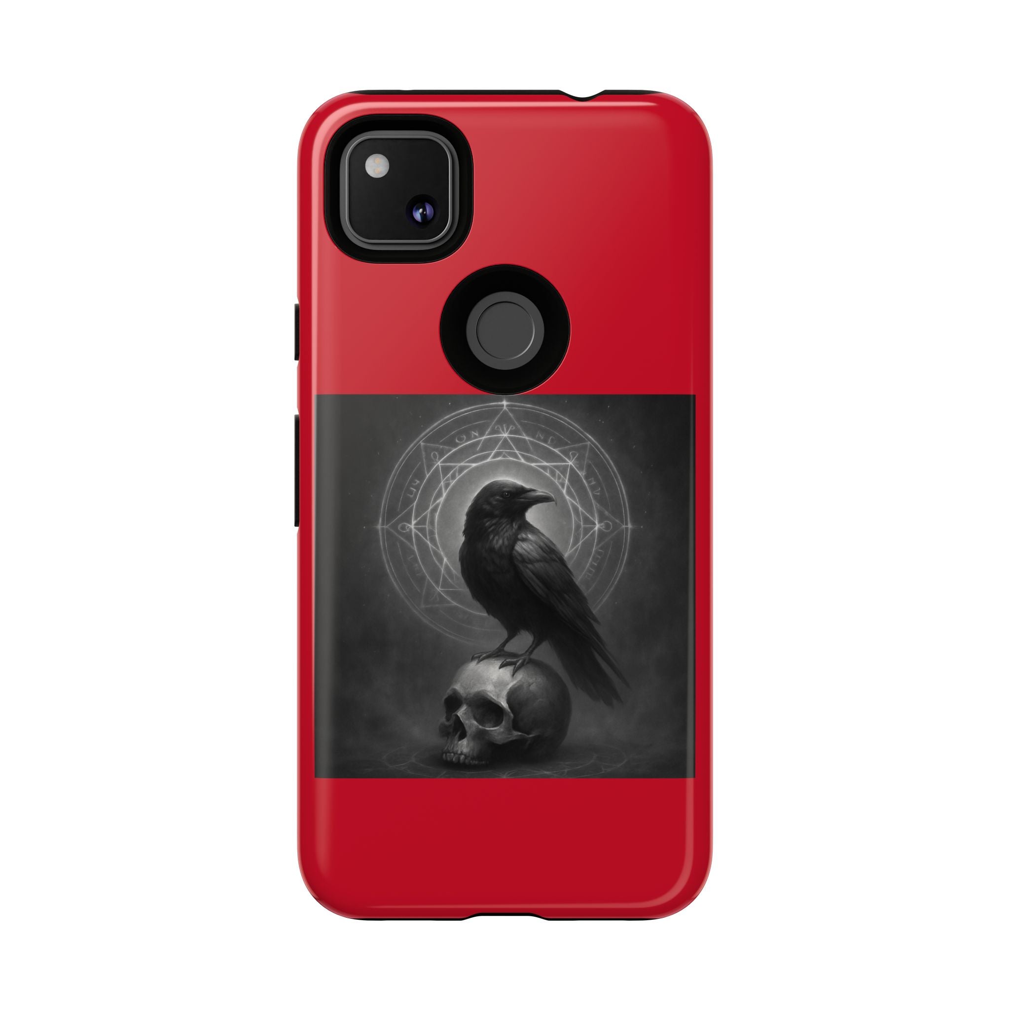 Occult Raven Sigil & Skull Art Cases
