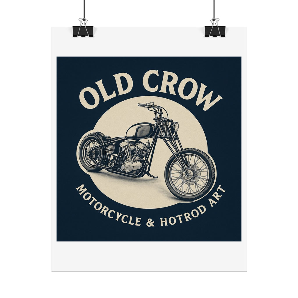 Old Crow Rolled Poster, Retro Wall Decor