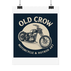Old Crow Rolled Poster, Retro Wall Decor