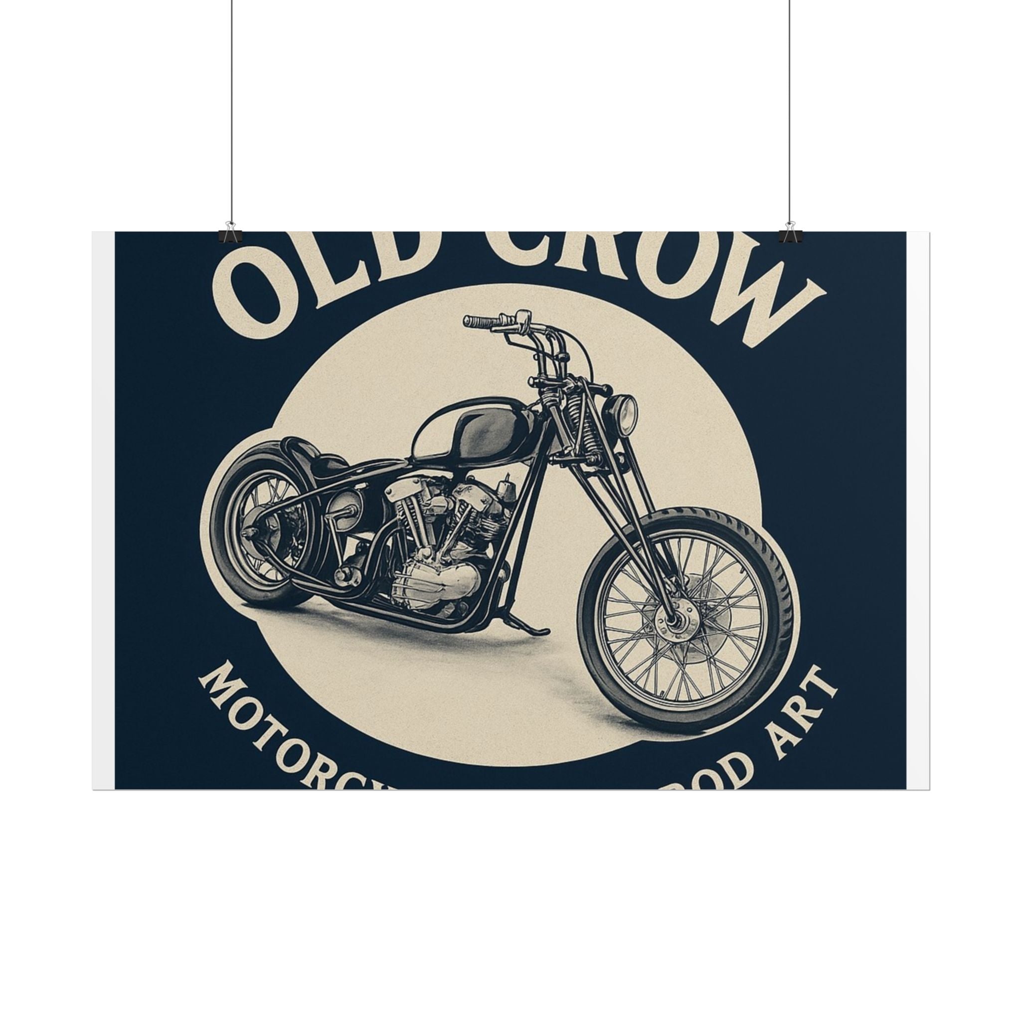Old Crow Rolled Poster, Retro Wall Decor