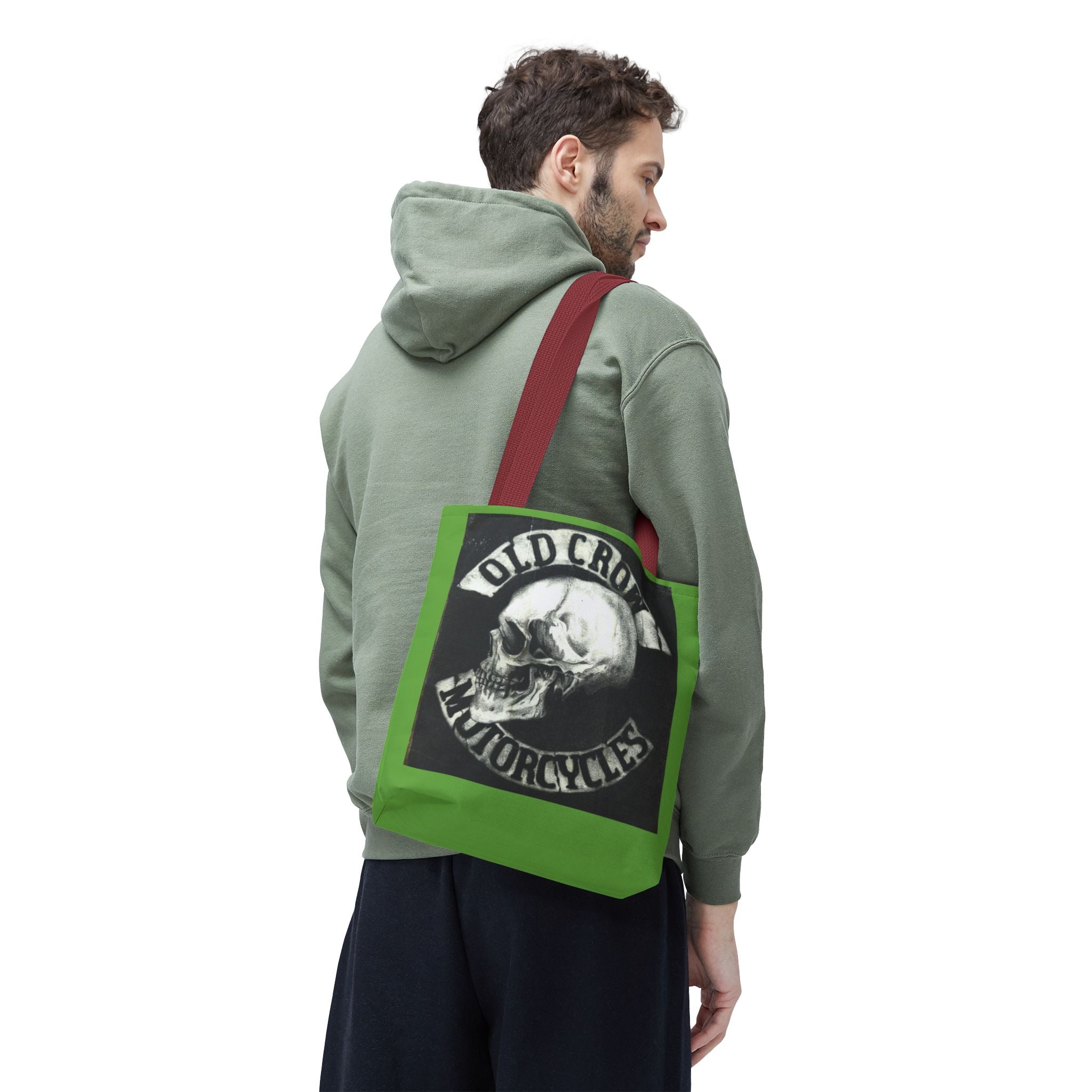 Old Crow Motorcycles Skull Emblem Tote Bag