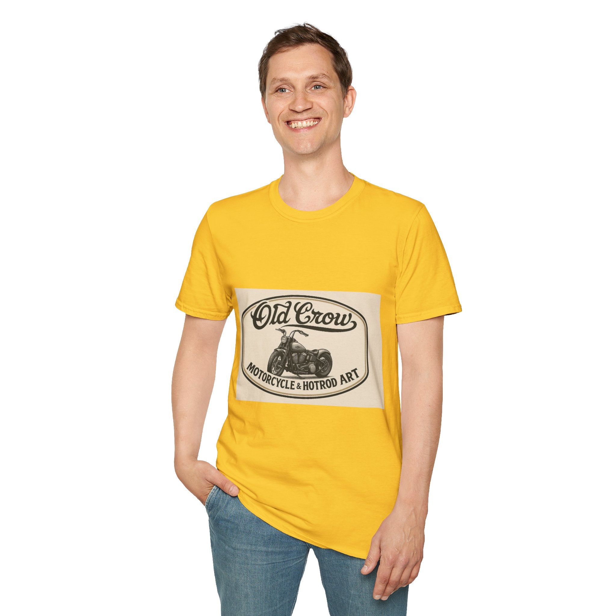 Retro Biker Life Old Crow Shop Sign T-Shirt