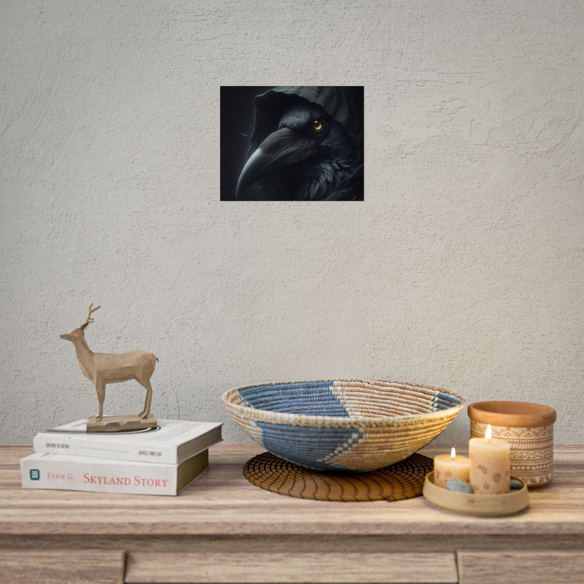 Dark Raven Hooded Rolled Poster