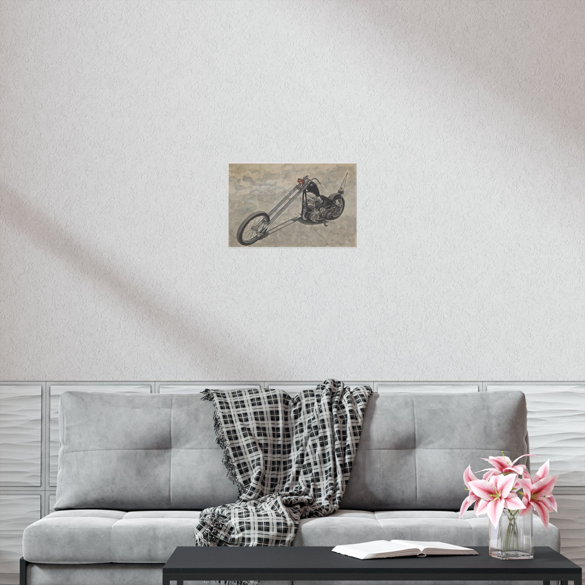 Forked Lightning Motorcycle Poster