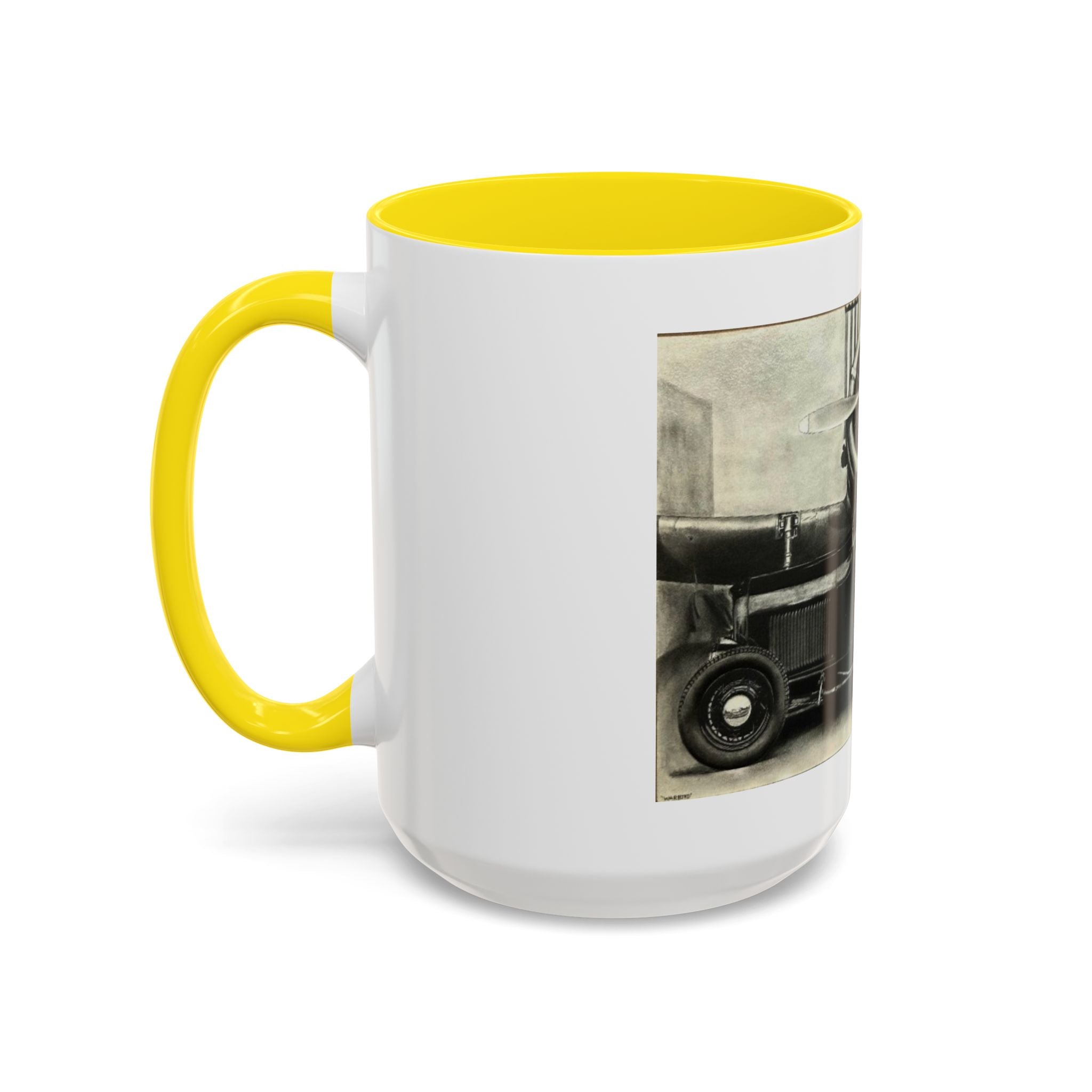 Vintage Airplane Accent Coffee Mug