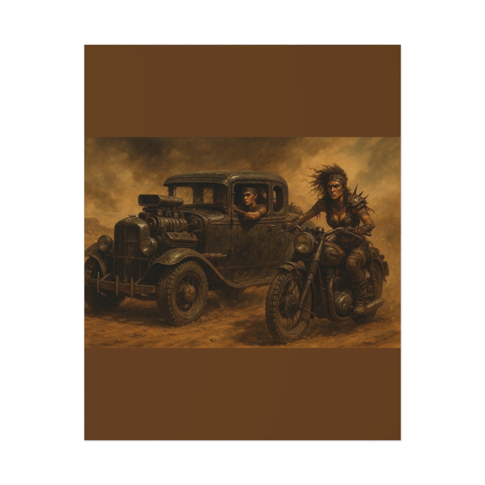 Full Throttle Fury Art Print, Uncoated Poster for Home Decor