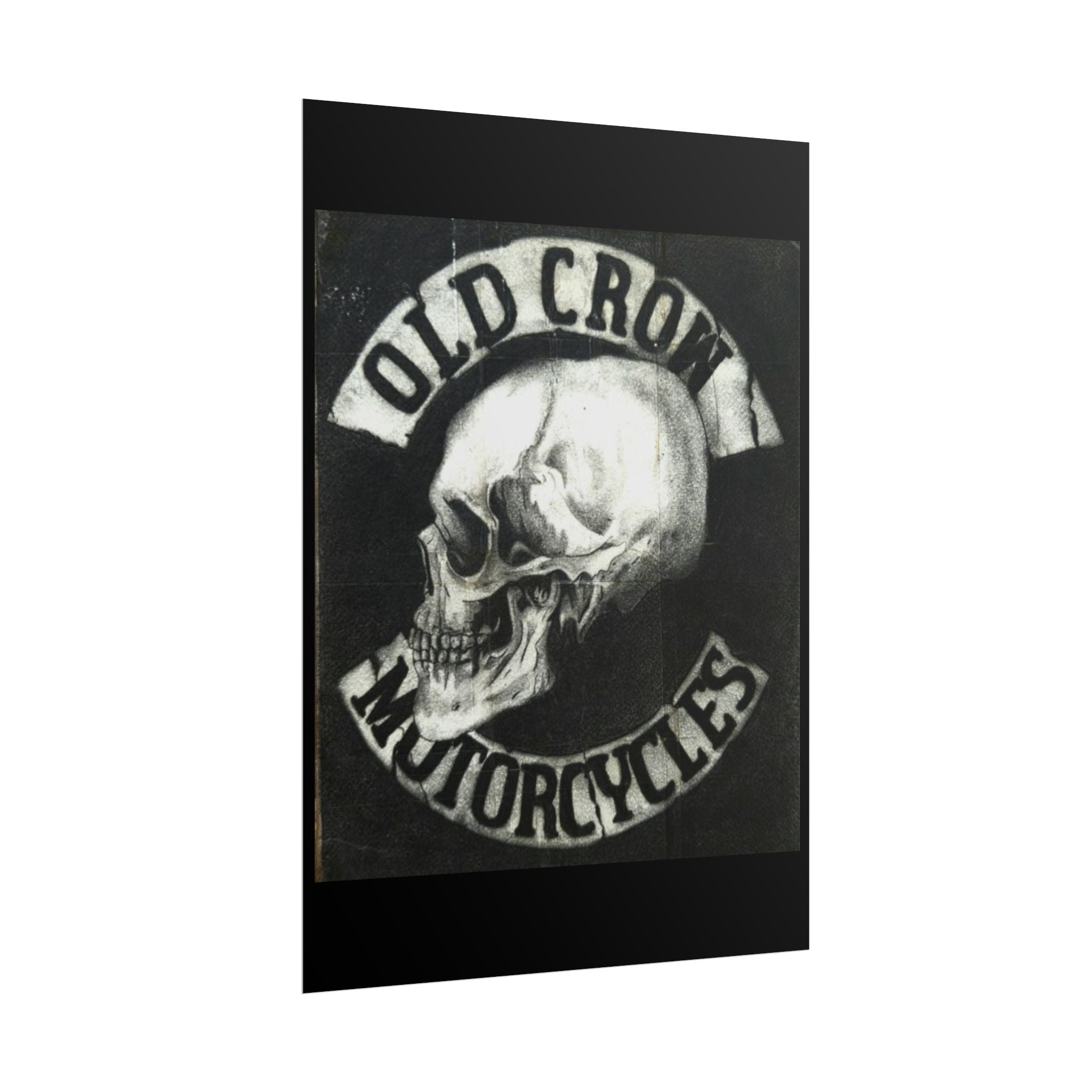 Vintage Motorcycle Skull Rolled Posters