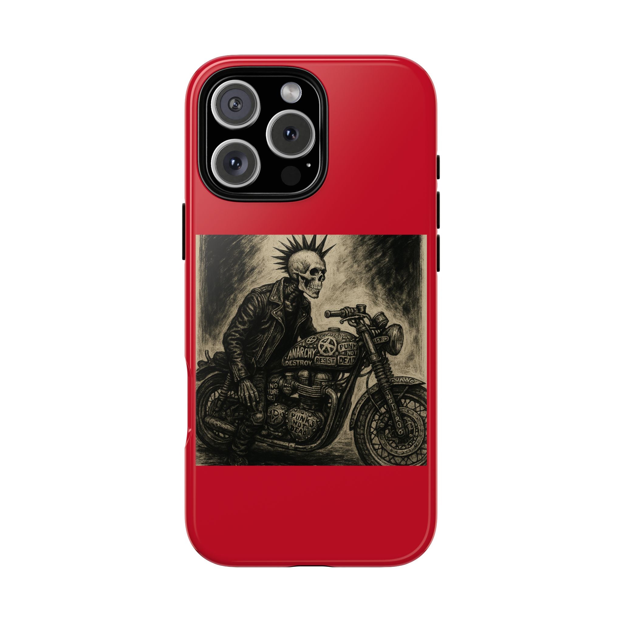 Gothic Punk Biker Skeleton Cases