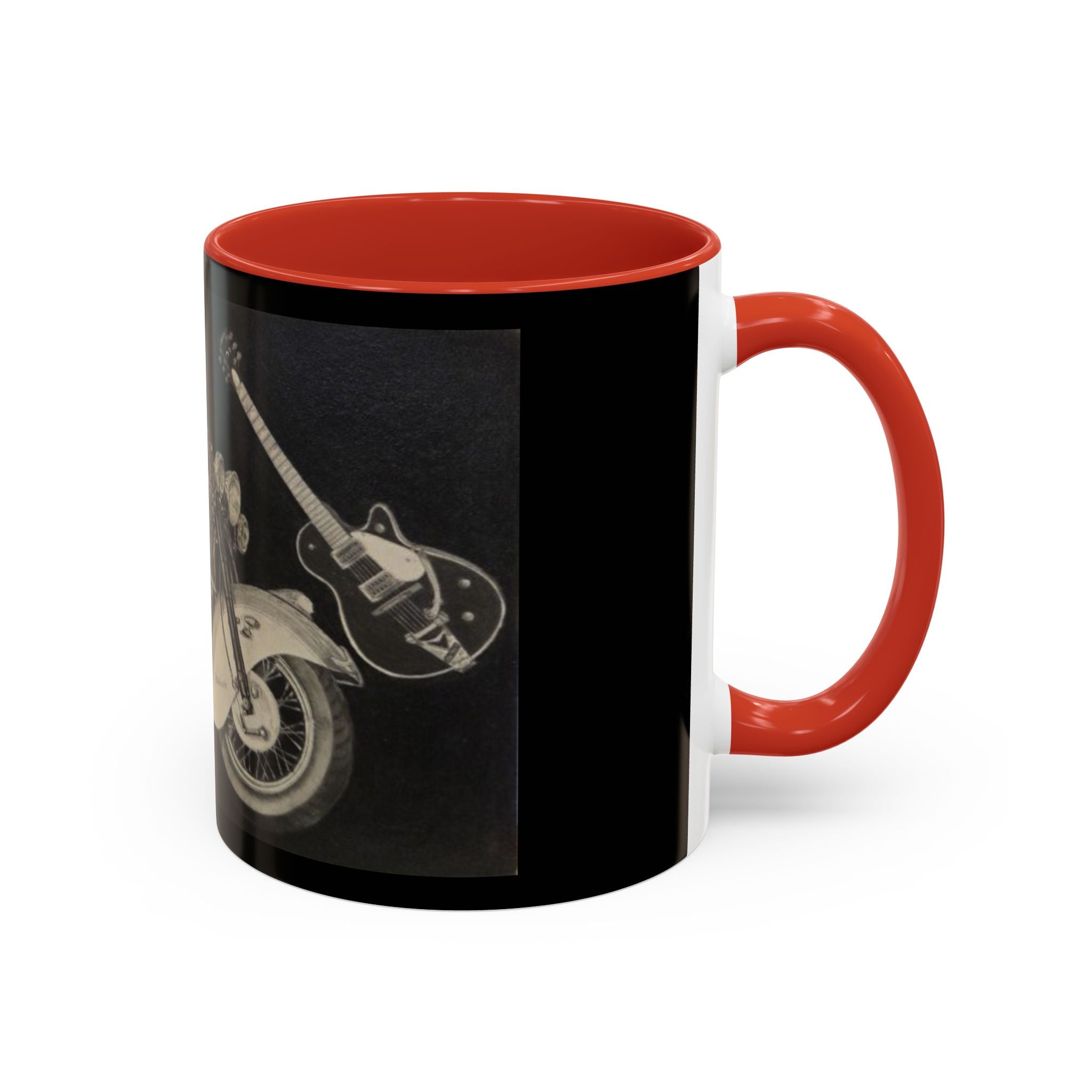15 Vintage Motorcycle & Guitar Coffee Mug
