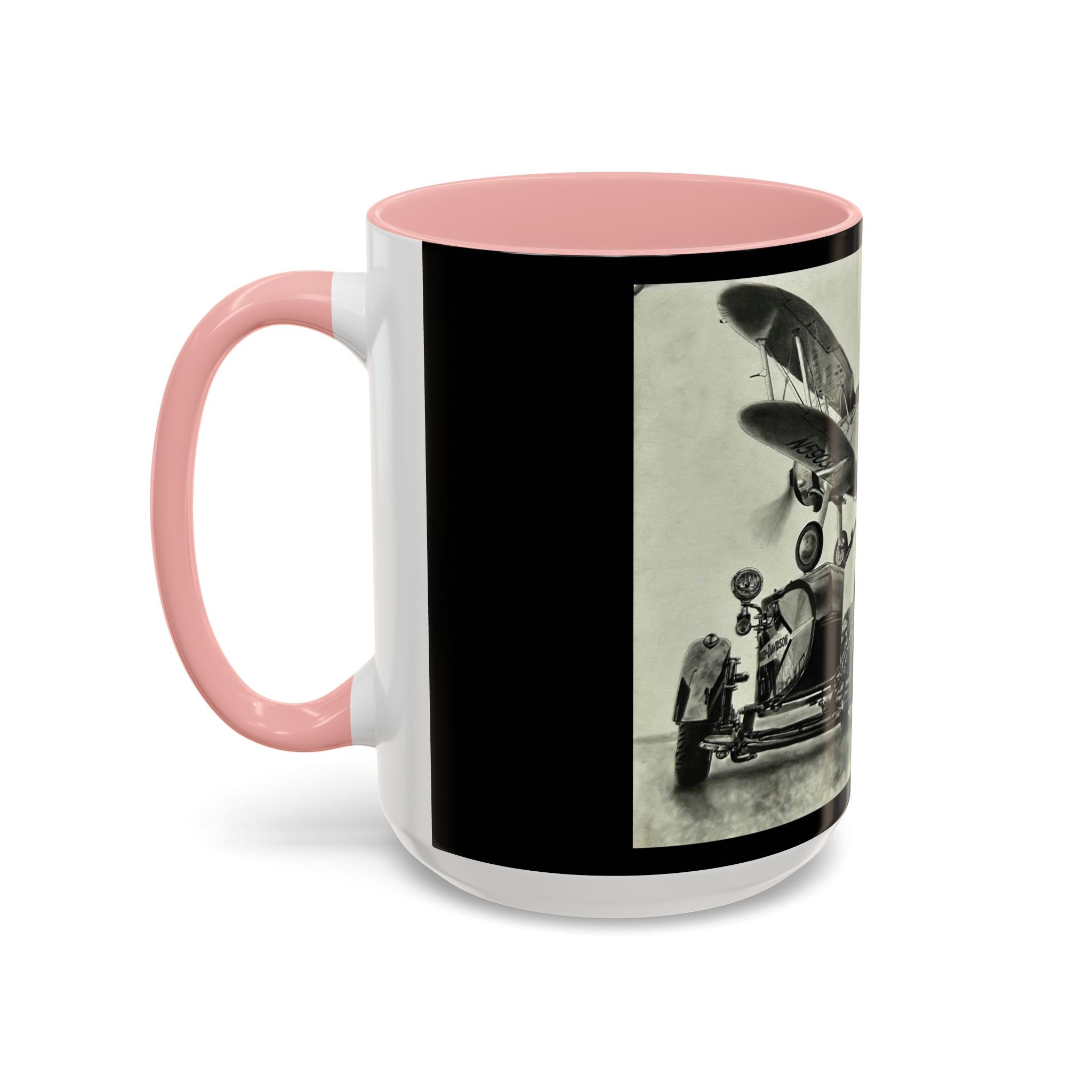 17 Retro Motorcycle & Airplane Coffee Mug