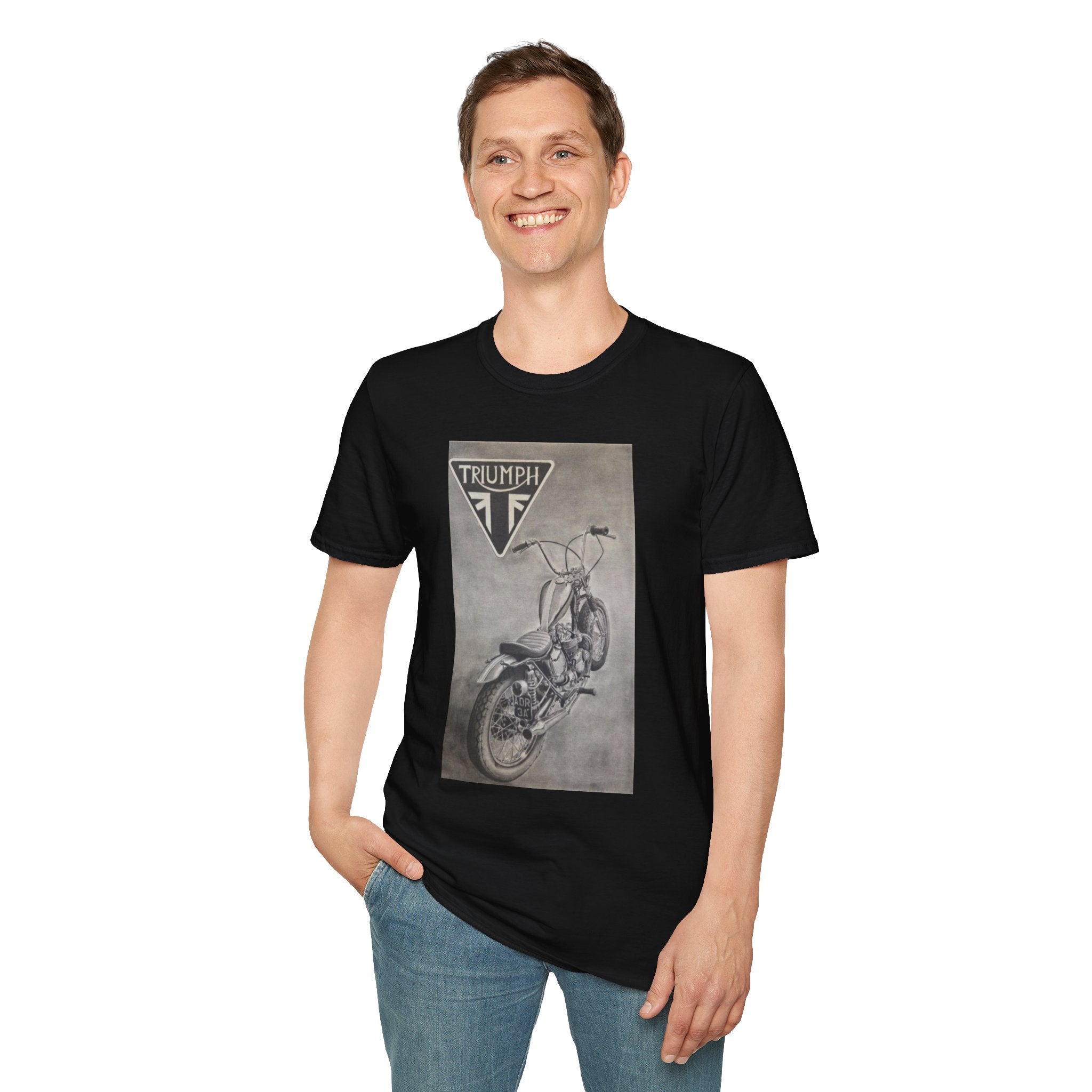 Retro Triumph Chopper Softstyle T-Shirt