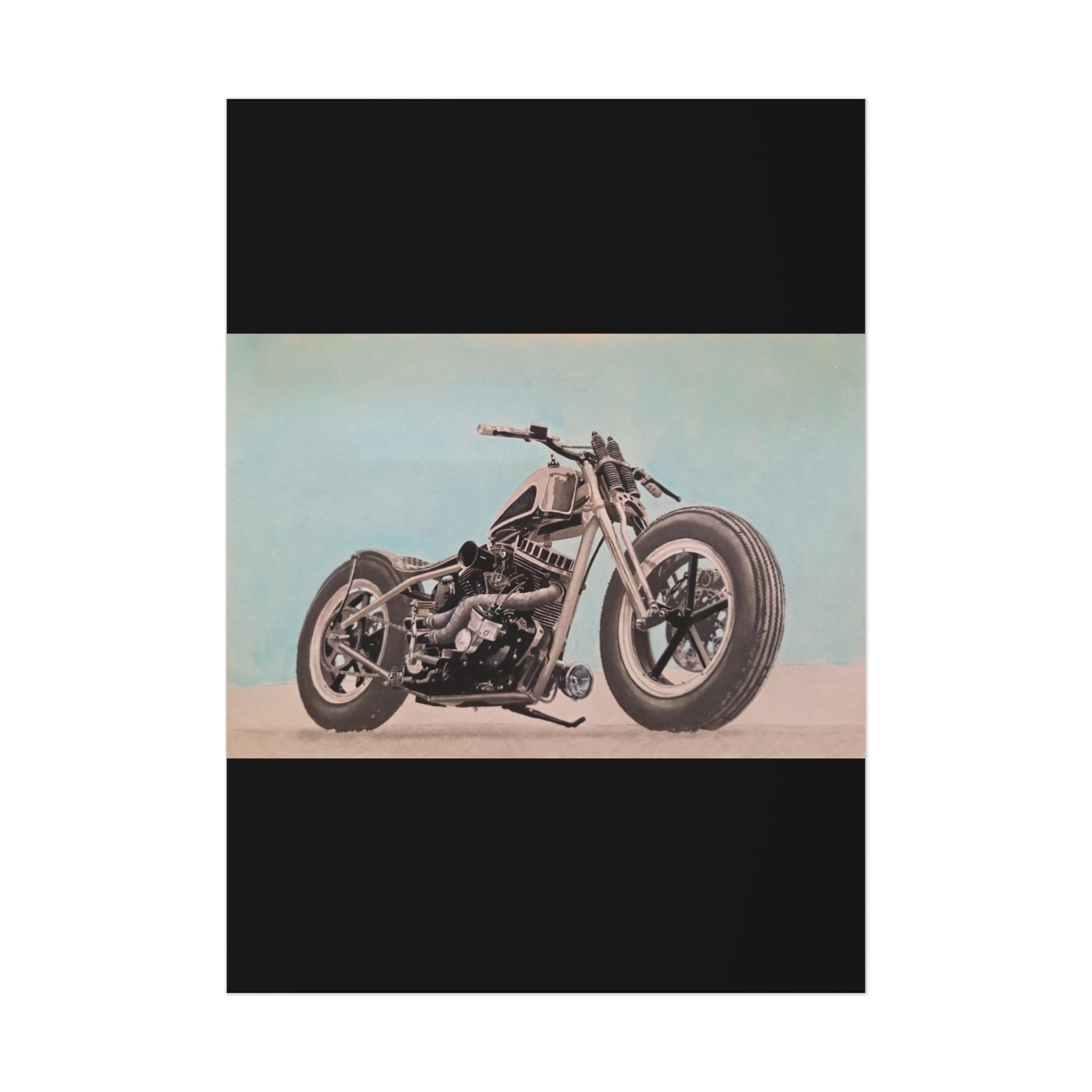 Chopper Soul, Open Sky Motorcycle Art Print
