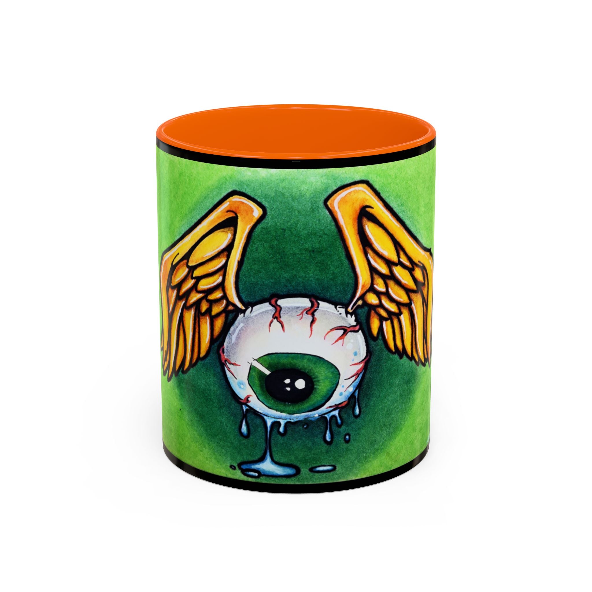 28 Whimsical Gothic Winged Eye Coffee Mug