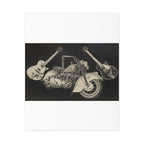 Guitars & Gasoline Art Poster, Music Wall Decor