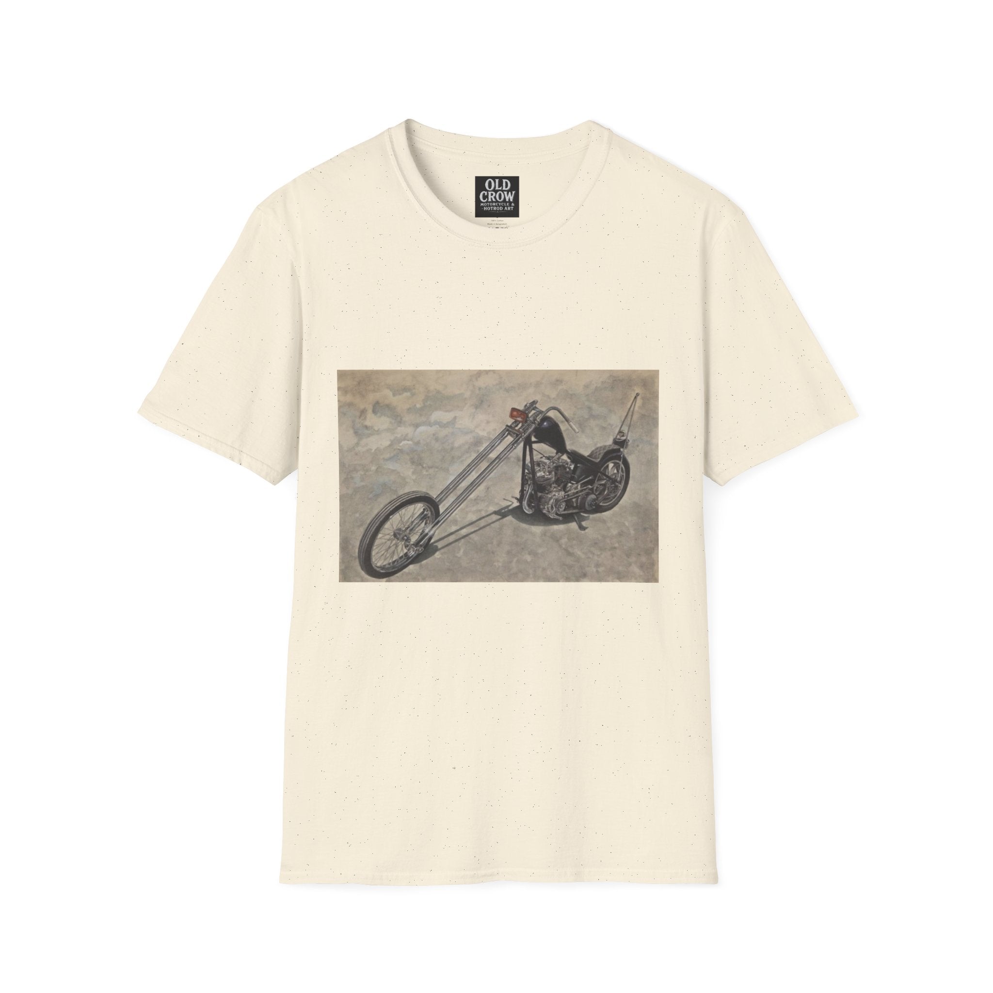Retro Chopper Motorcycle Poster T-Shirt