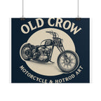 Old Crow Rolled Poster, Retro Wall Decor