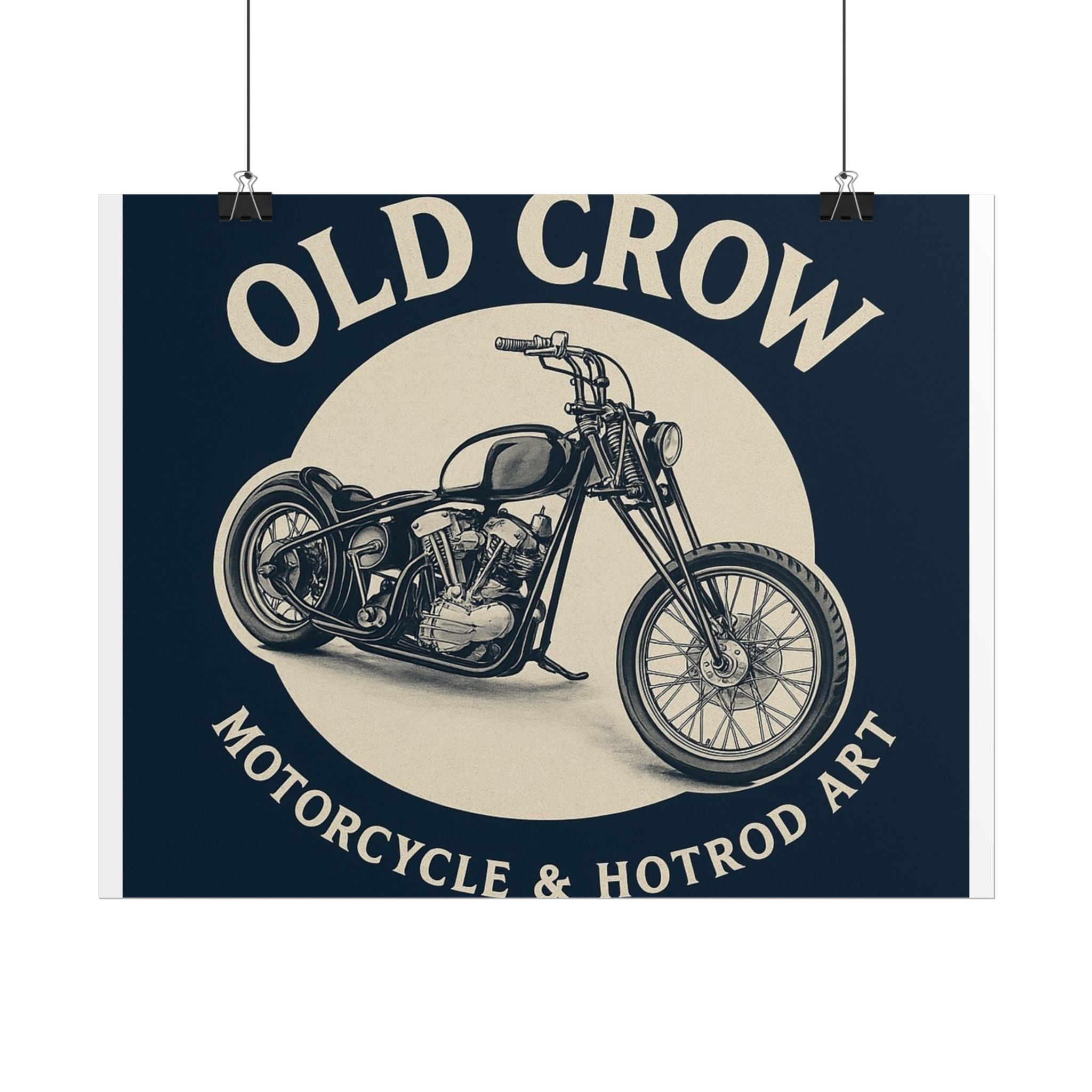Old Crow Rolled Poster, Retro Wall Decor
