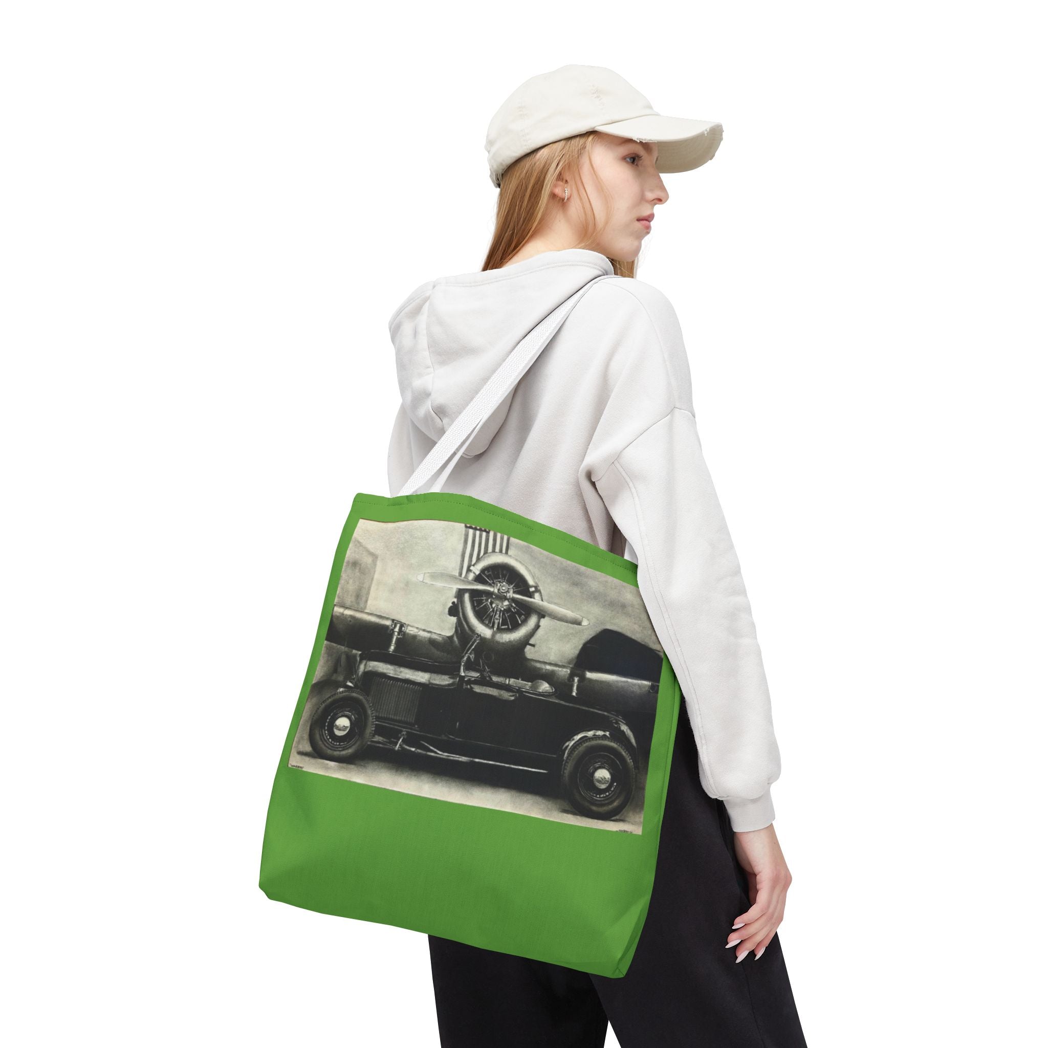 Wings Over Wheels Tote Bag