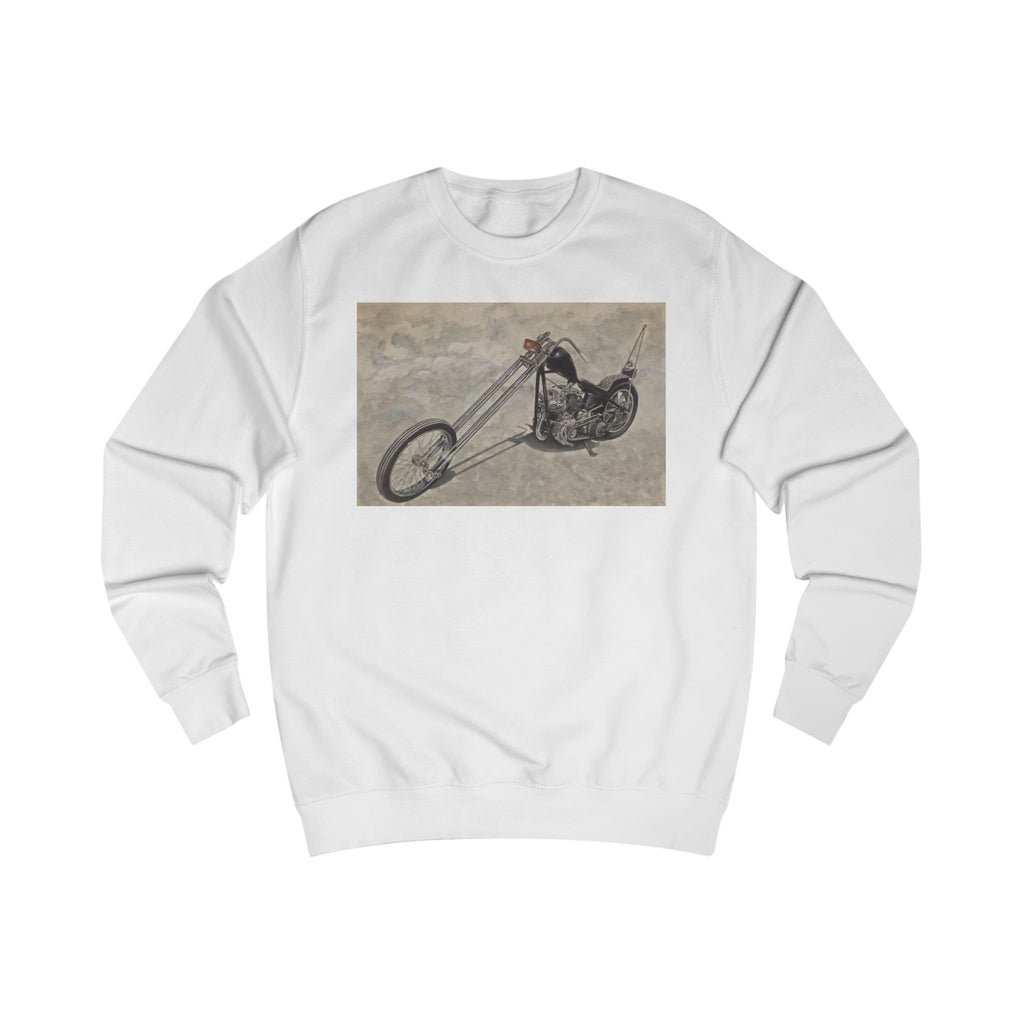 Minimalist Biker Art Sweatshirt
