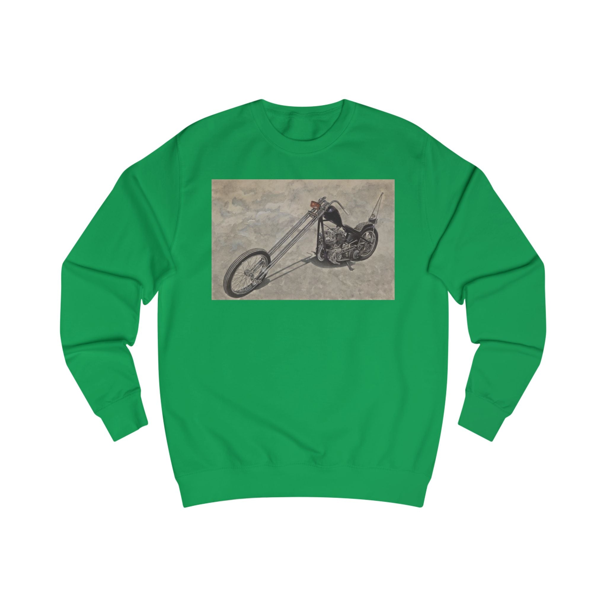 Minimalist Biker Art Sweatshirt