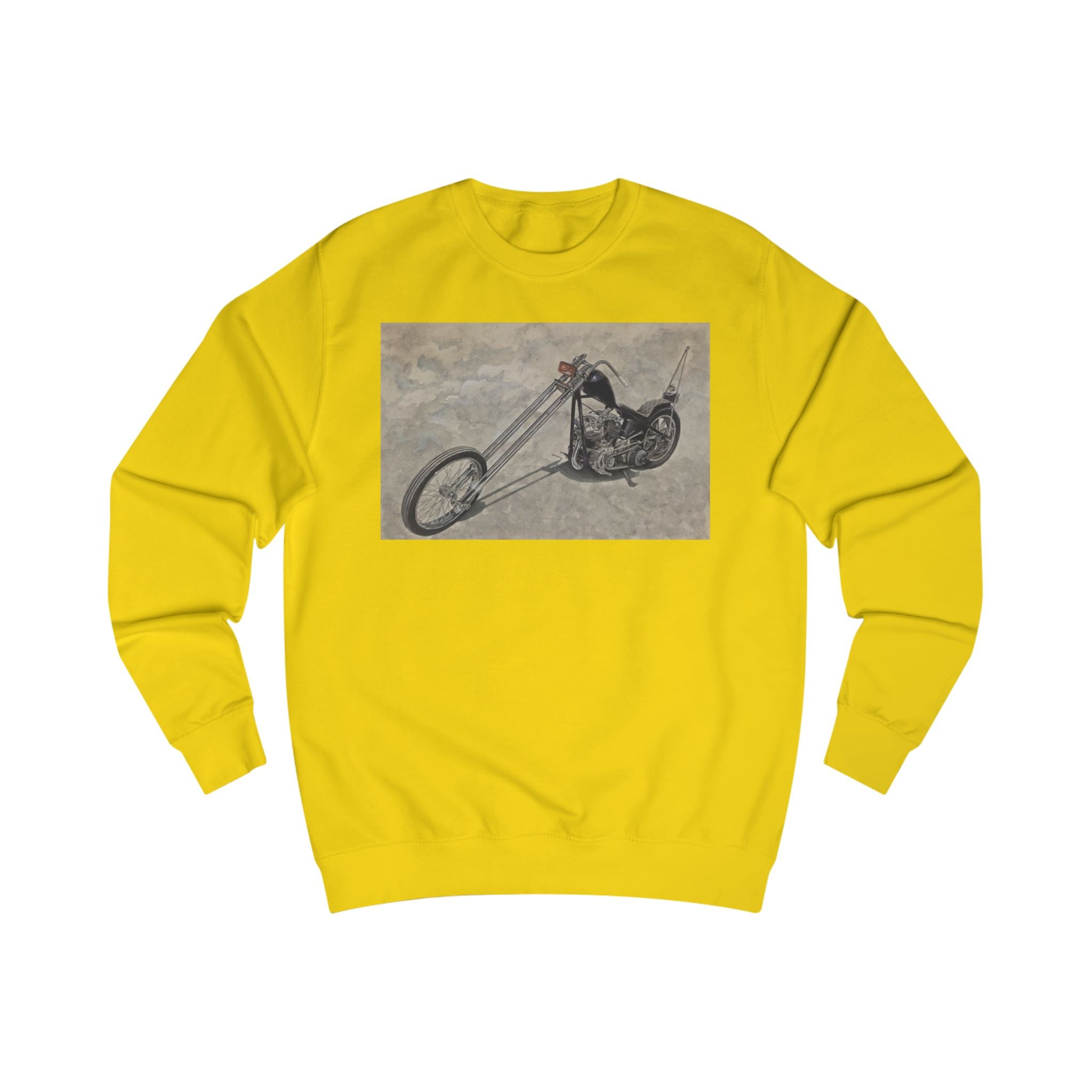 Minimalist Biker Art Sweatshirt