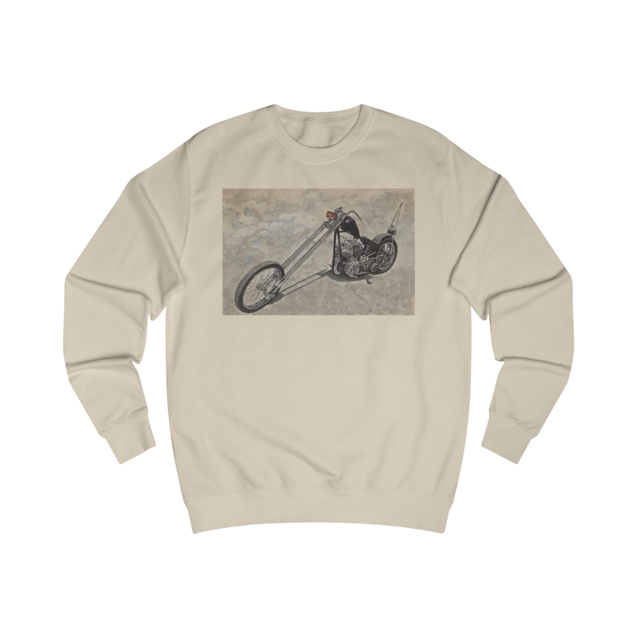 Minimalist Biker Art Sweatshirt