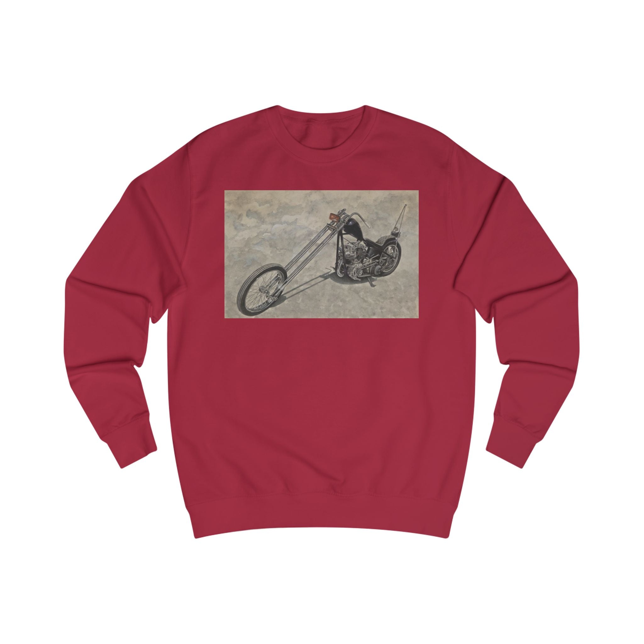 Minimalist Biker Art Sweatshirt