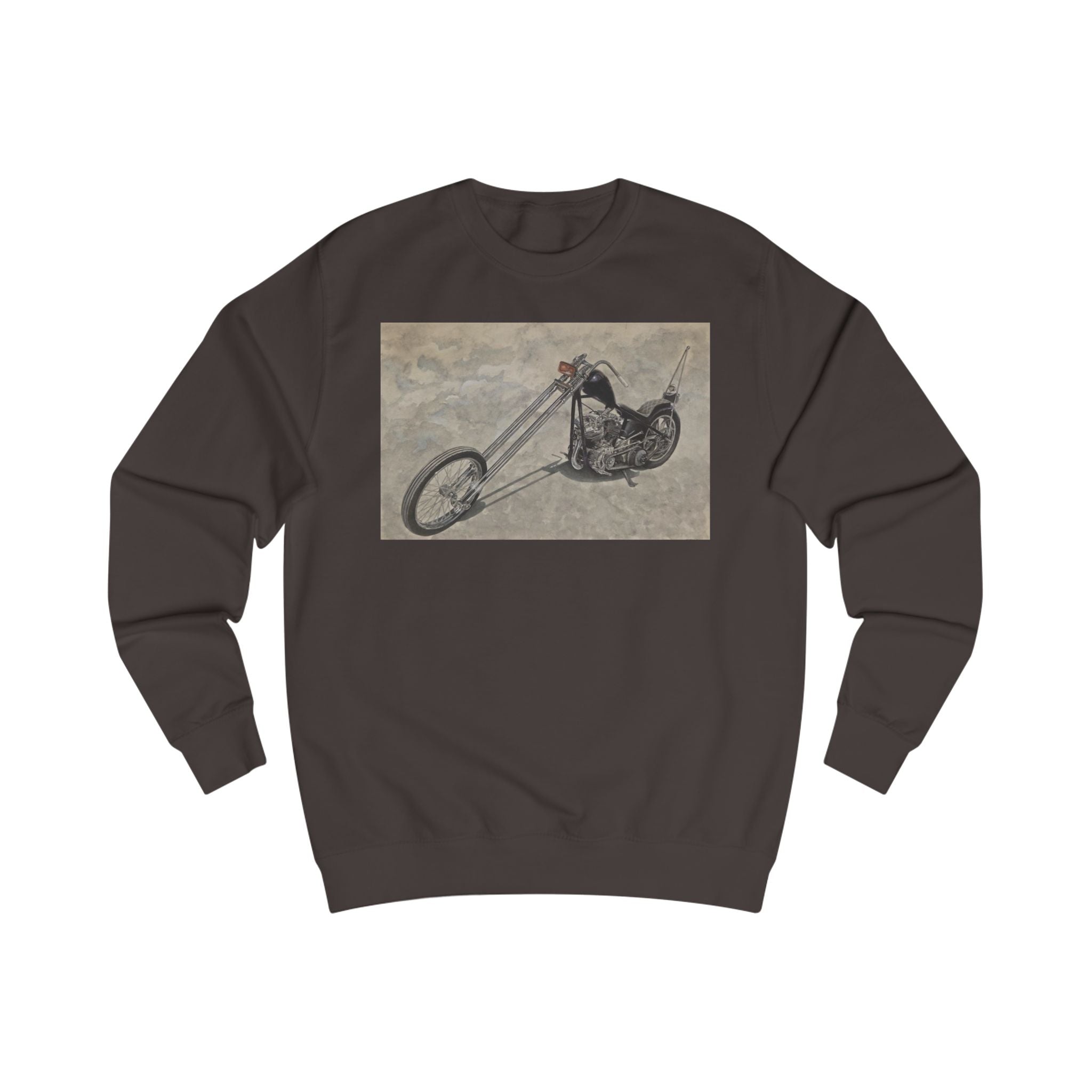 Minimalist Biker Art Sweatshirt