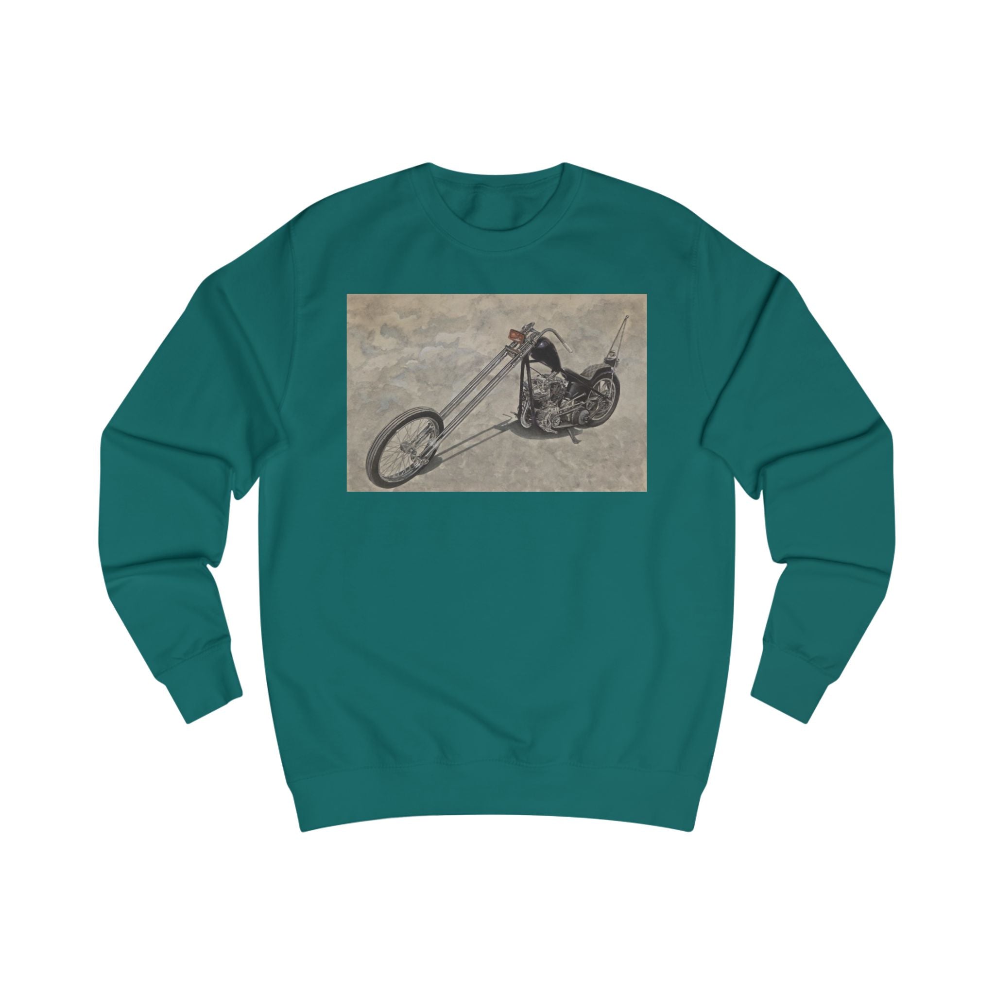 Minimalist Biker Art Sweatshirt