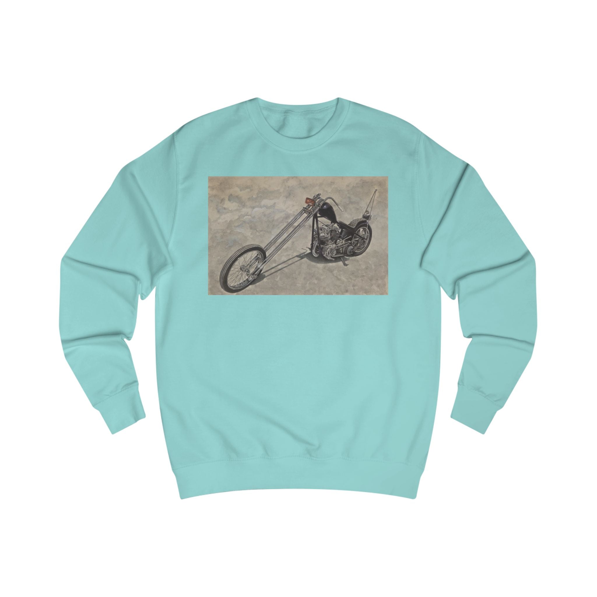 Minimalist Biker Art Sweatshirt