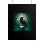 Mystical Raven Art Poster | Dark Aesthetic Wall Decor for Home