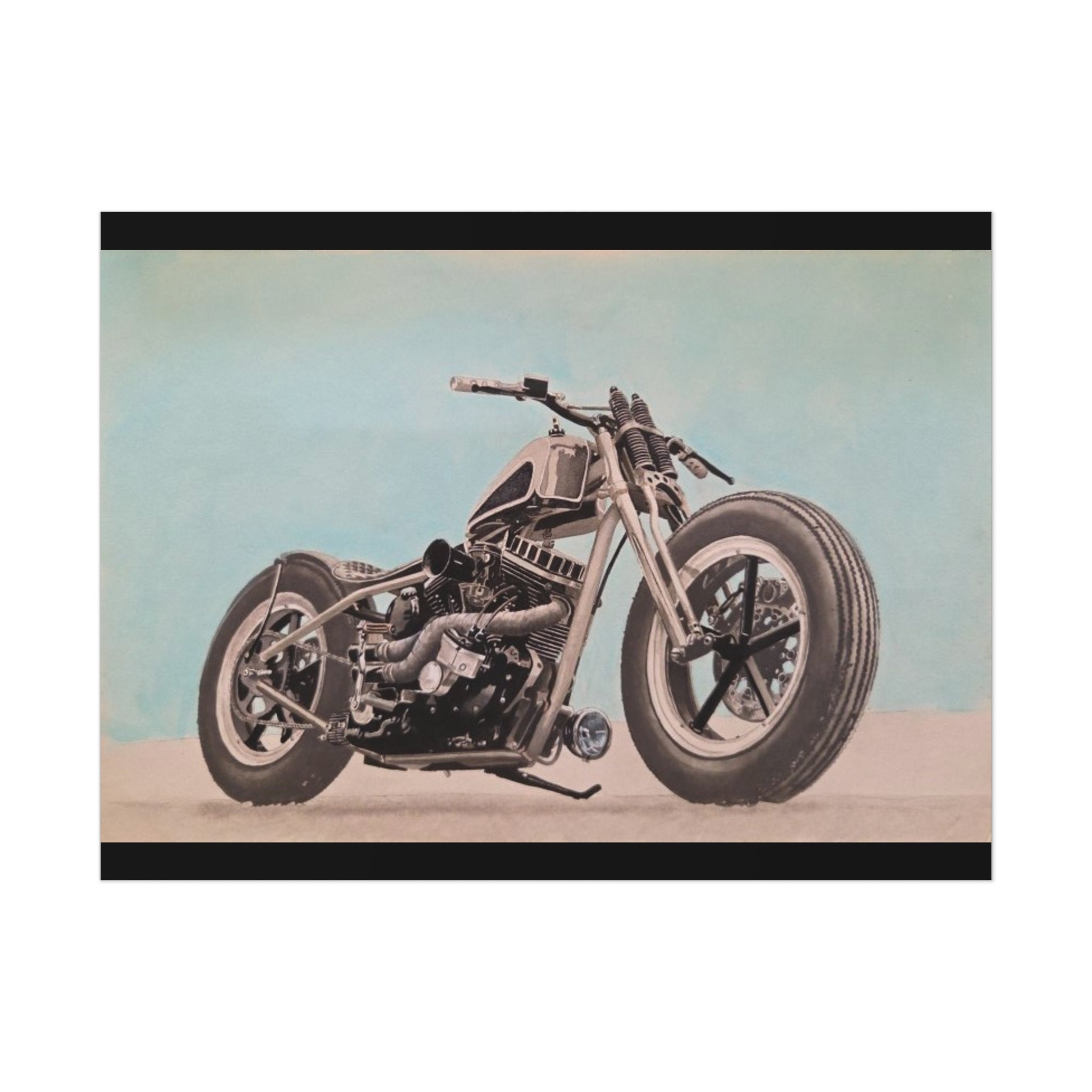Chopper Soul, Open Sky Motorcycle Art Print