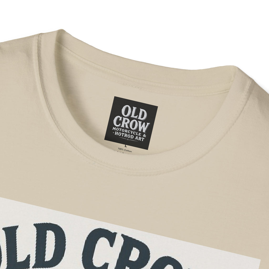 Old Crow Long Fork Chopper Sticker T-Shirt